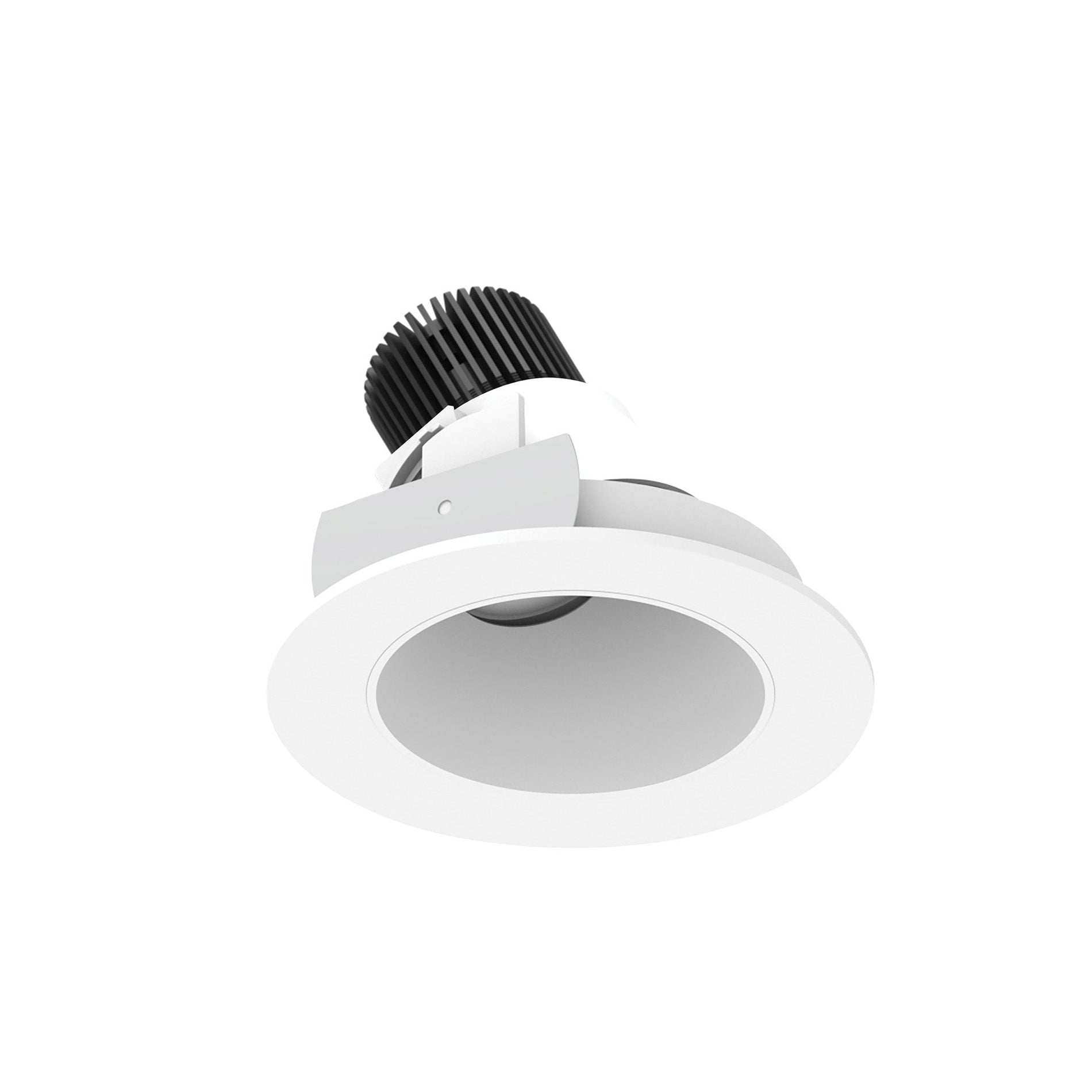 Nora NIO-4RSLA27XMPW/10 4 inch Iolite LED Round Adjustable Slot, 1000lm / 14W, 2700K, Matte Powder White Reflector / Matte Powder White Flange