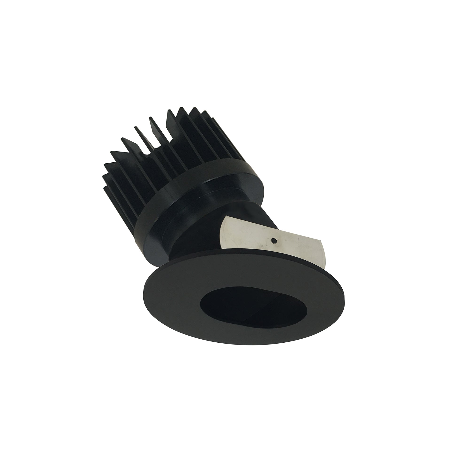 Nora NIO-4RSL35XBB/HL 4 inch Iolite LED Round Adjustable Slot Aperture, 1500lm/2000lm/2500lm (varies by housing), 3500K, Black Slot Aperture / Black Flange