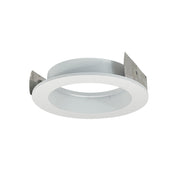 Nora NIO-4RTFAMPW 4 inch Iolite Trimless to Flanged Converter Accessory, Matte Powder White