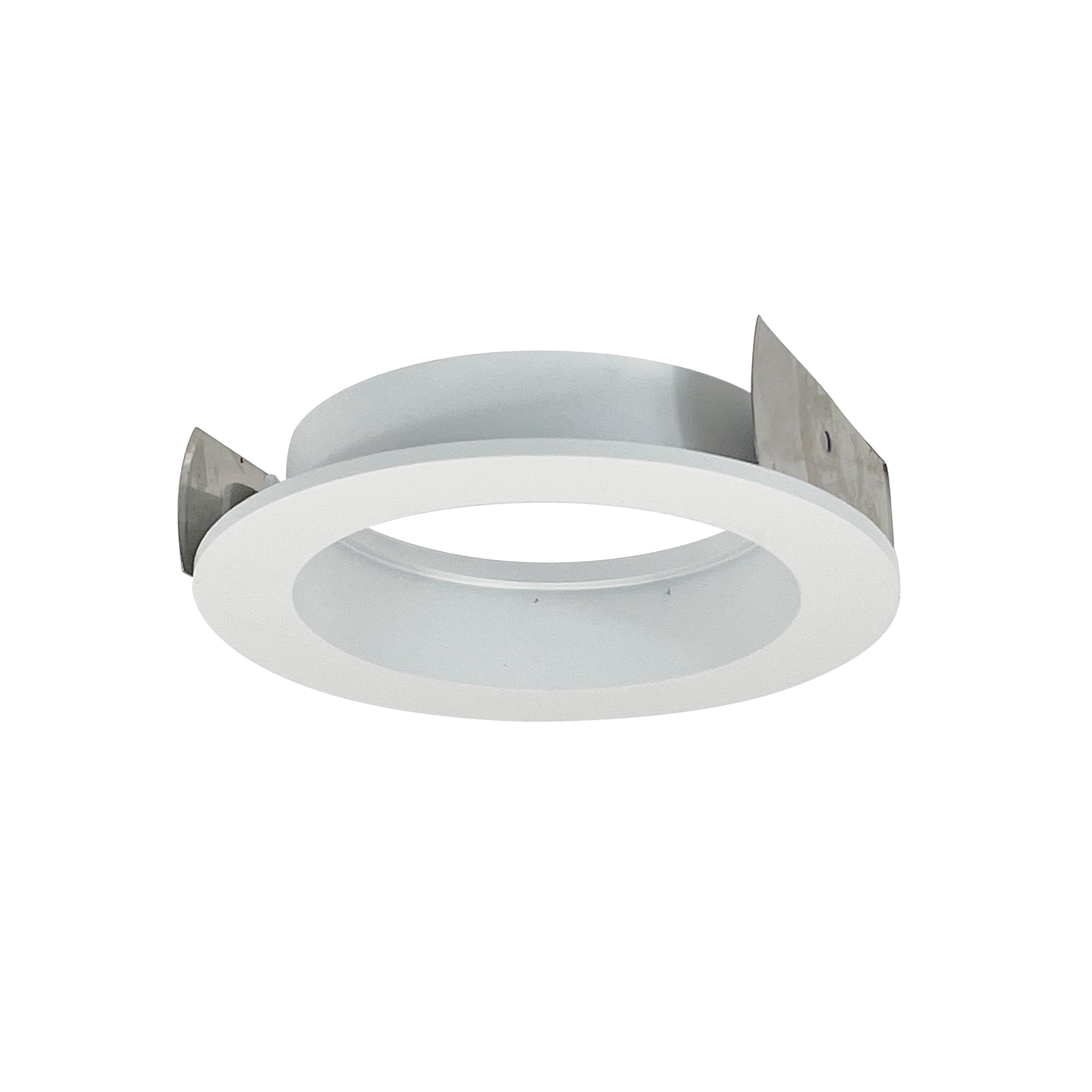 Nora NIO-4RTFAMPW 4 inch Iolite Trimless to Flanged Converter Accessory, Matte Powder White