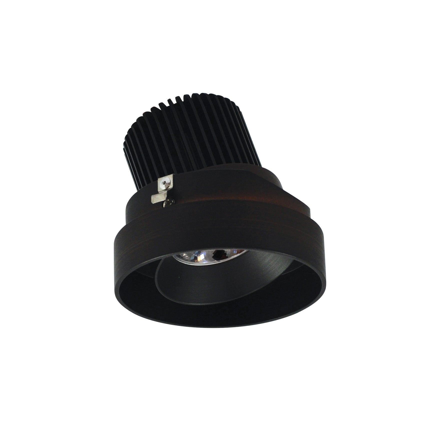 Nora NIO-4RTLA40QBZ 4 inch Iolite LED Round Trimless Adjustable, 10-Degree Optic, 850lm / 12W, 4000K, Bronze Adjustable / Bronze Reflector