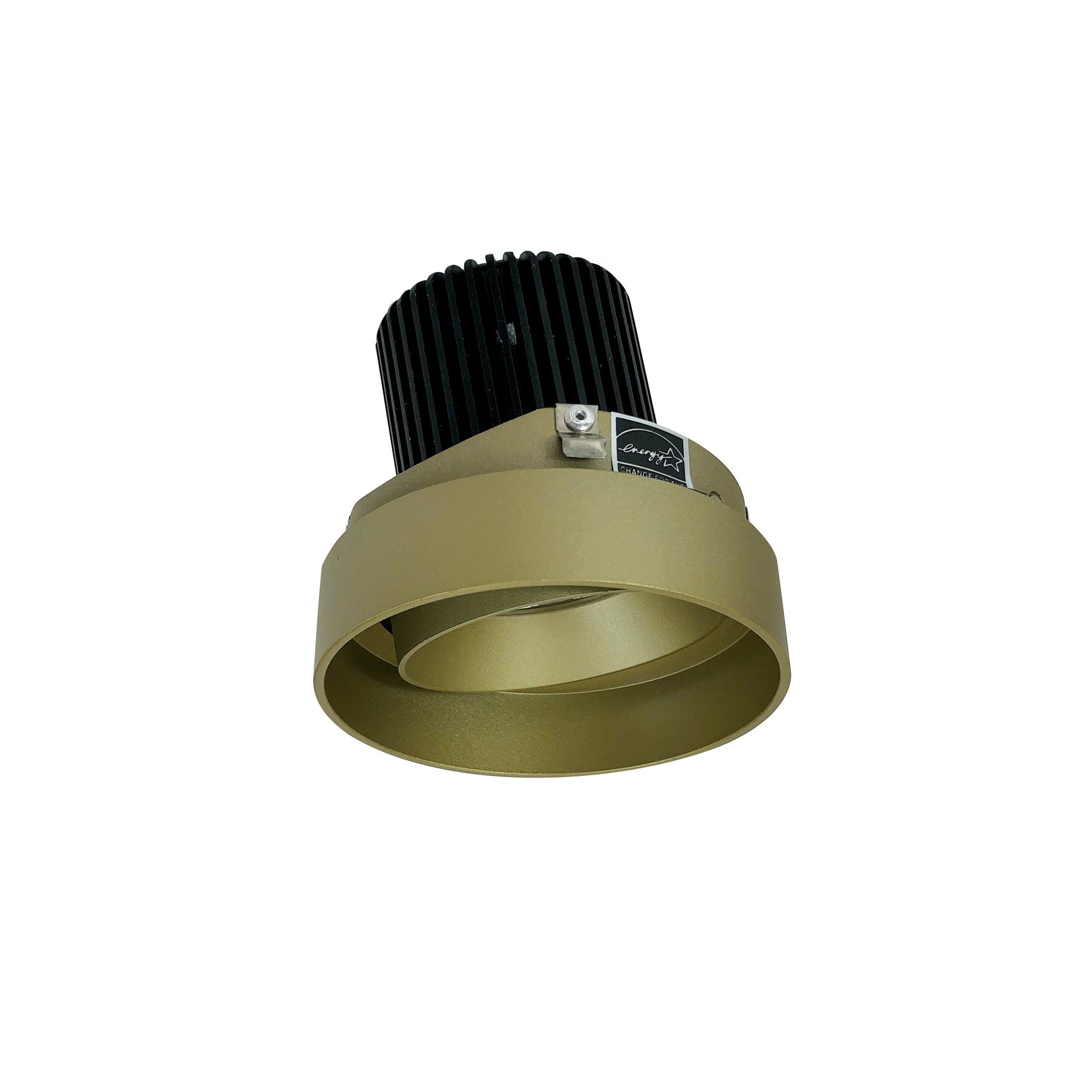 Nora NIO-4RTLA27QCH 4 inch Iolite LED Round Trimless Adjustable, 10-Degree Optic, 850lm / 12W, 2700K, Champagne Haze Adjustable / Champagne Haze Reflector