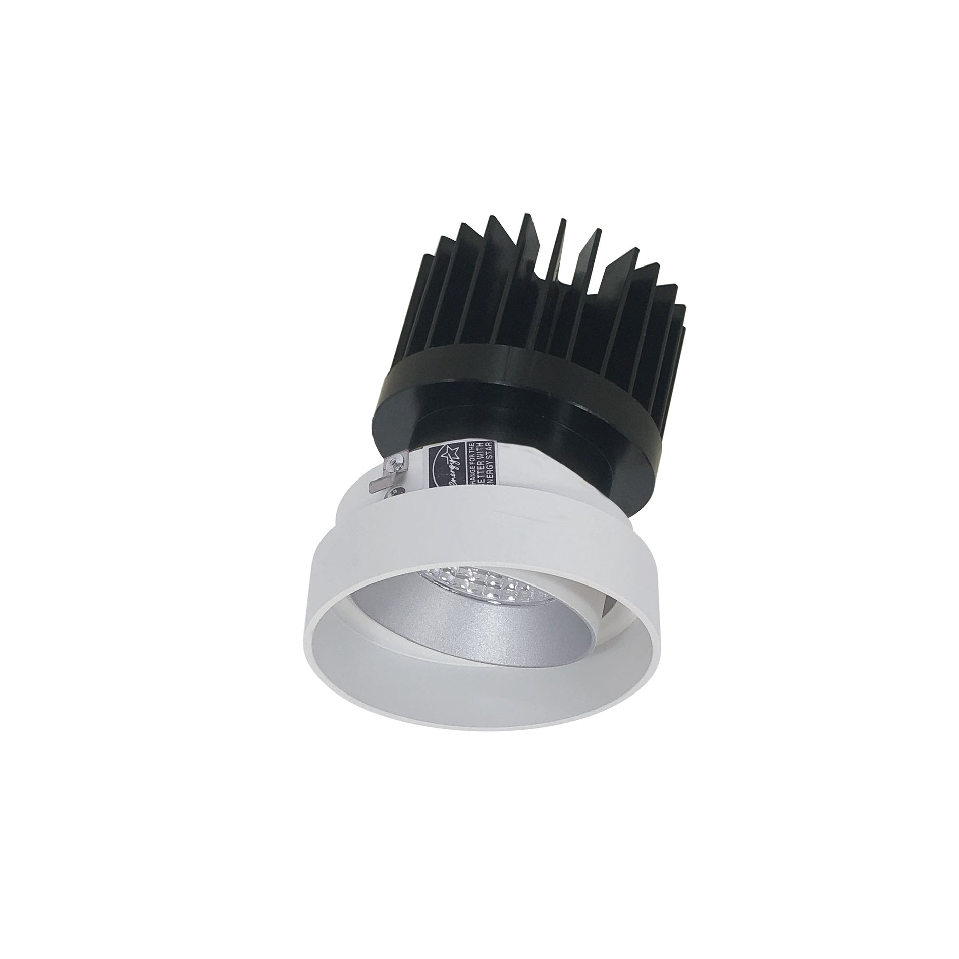 Nora NIO-4RTLA27XHW/HL 4 inch Iolite LED Round Trimless Adjustable, 1500lm/2000lm/2500lm (varies by housing), 2700K, Haze Adjustable / White Reflector