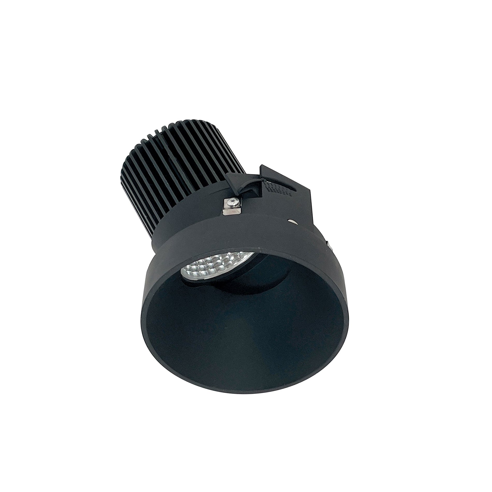 Nora NIO-4RTSLA50XBB 4 inch Iolite LED Round Trimless Adjustable Slot, 800lm / 14W, 5000K, Black Finish