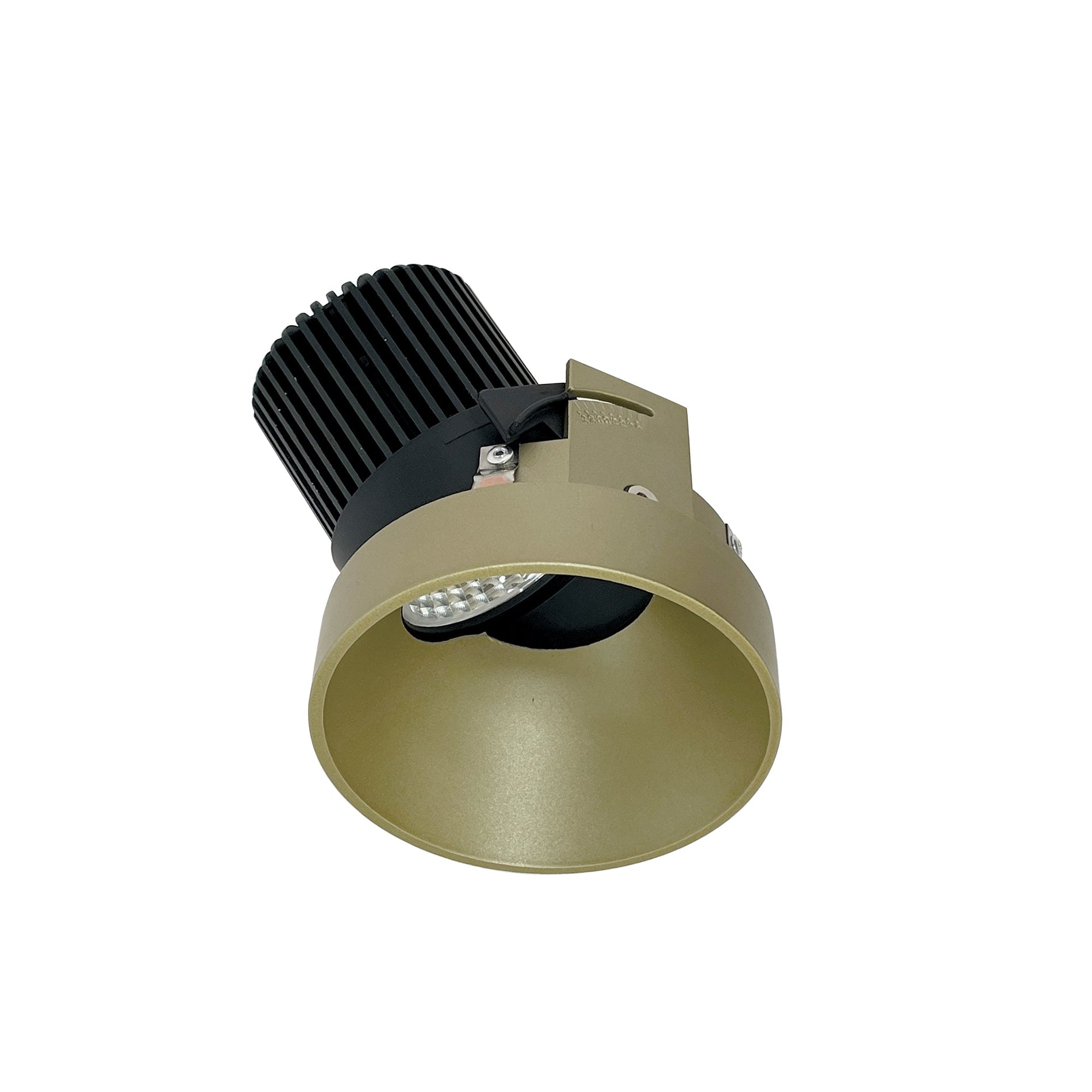 Nora NIO-4RTSLA50XCH 4 inch Iolite LED Round Trimless Adjustable Slot, 800lm / 14W, 5000K, Champagne Haze Finish
