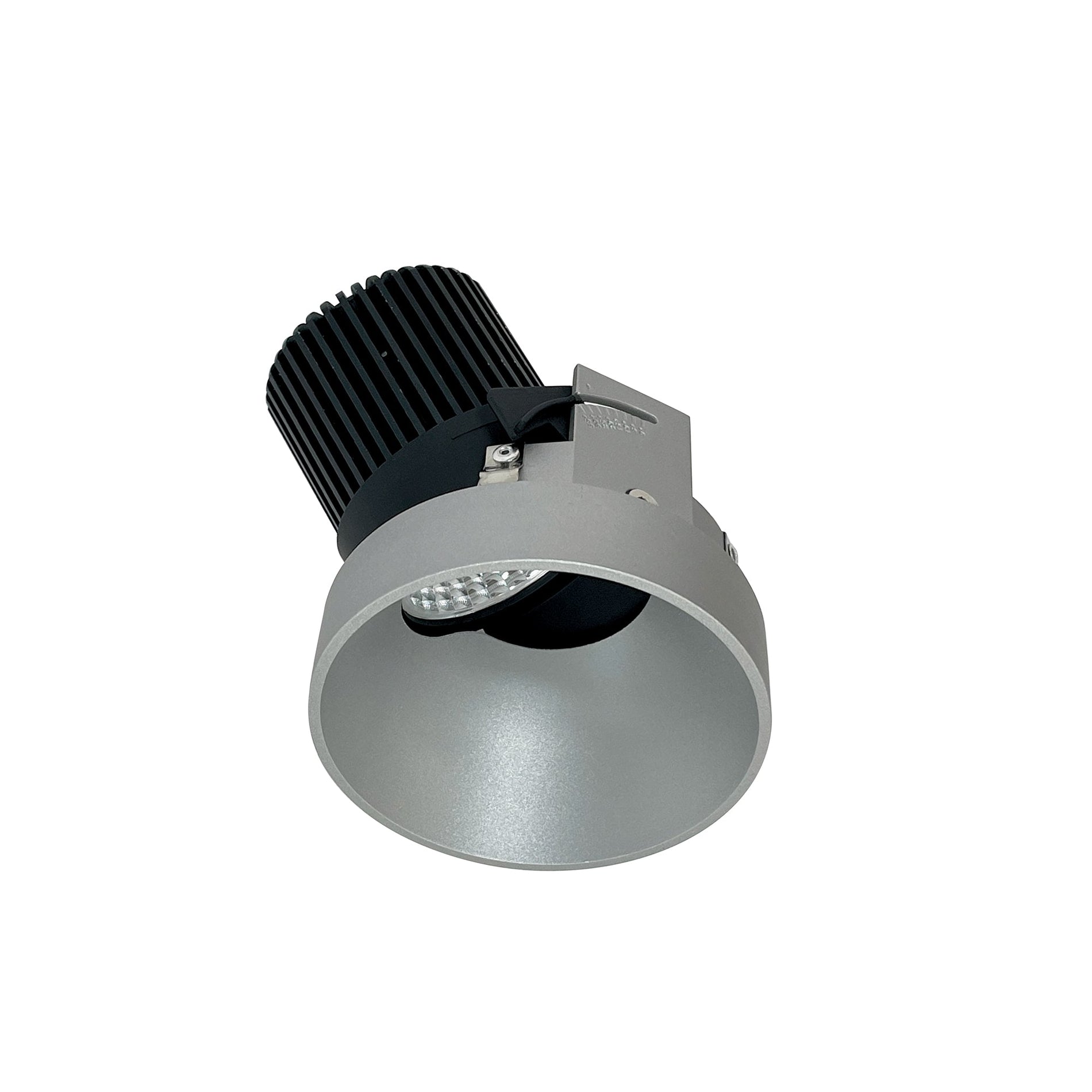 Nora NIO-4RTSLACDXHZ 4 inch Iolite LED Round Trimless Adjustable Slot, 800lm / 14W, Comfort Dim, Haze Finish