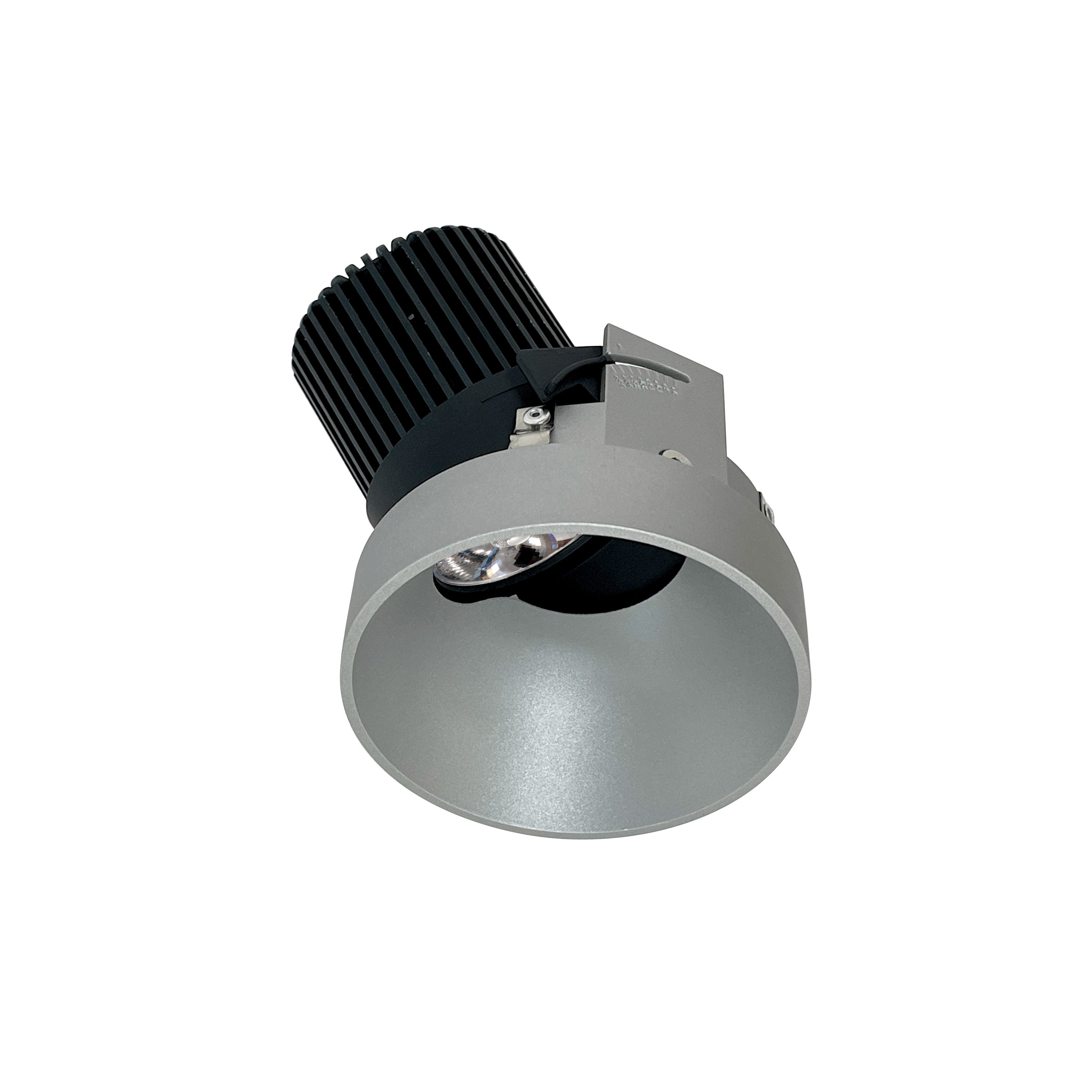 Nora NIO-4RTSLA27QHZ 4 inch Iolite LED Round Trimless Adjustable Slot, 10-Degree Optic, 850lm / 12W, 2700K, Haze Finish