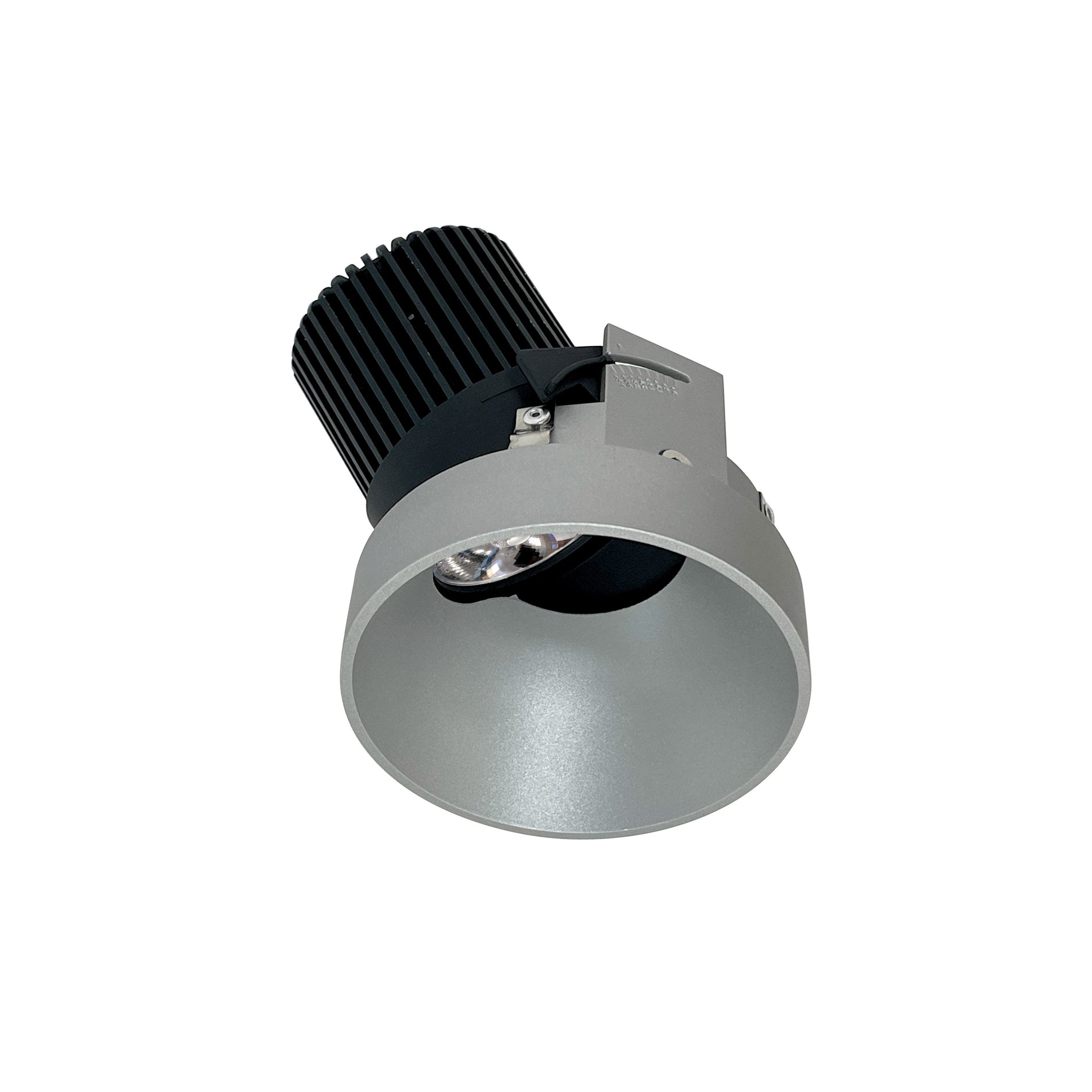 Nora NIO-4RTSLA35QHZ 4 inch Iolite LED Round Trimless Adjustable Slot, 10-Degree Optic, 850lm / 12W, 3500K, Haze Finish