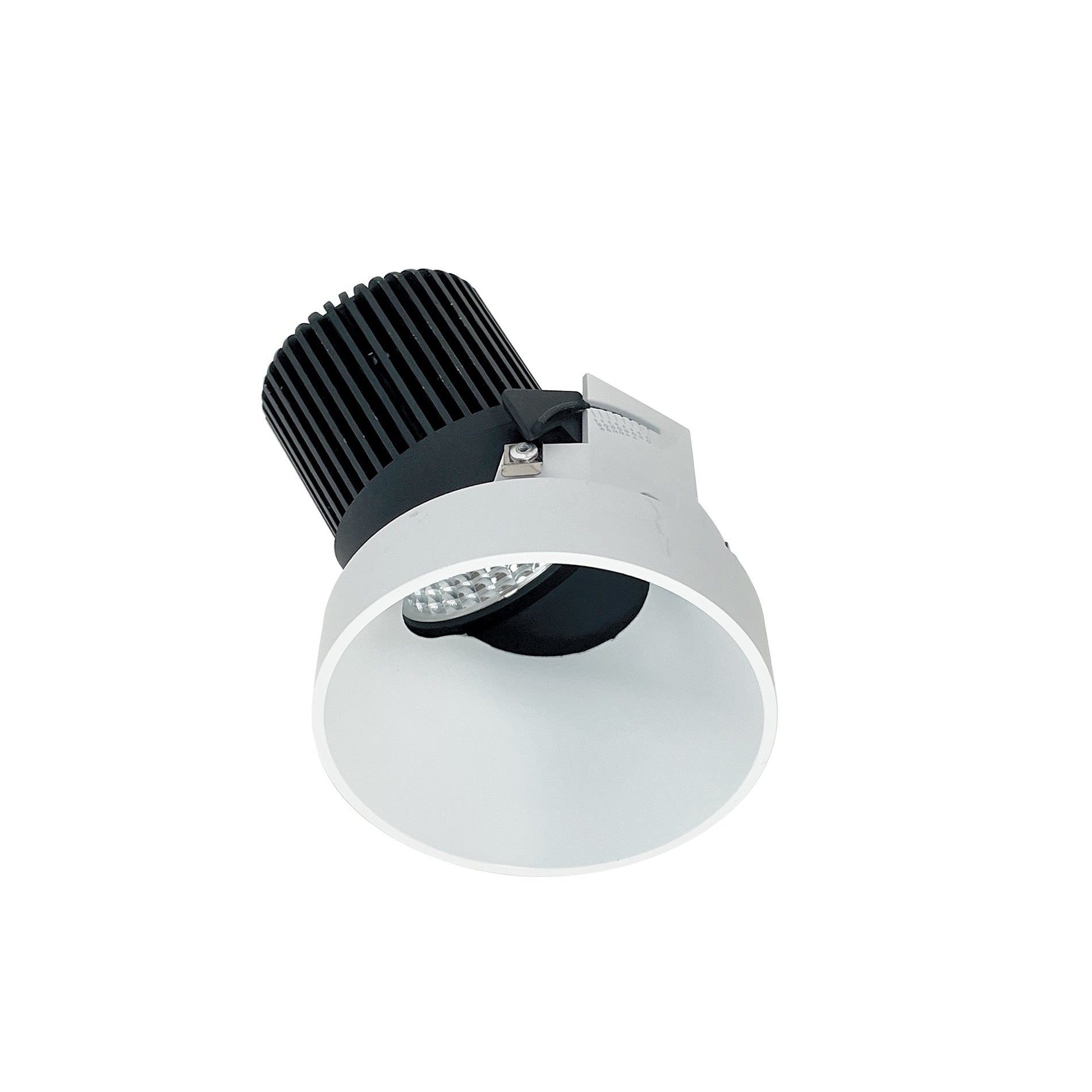 Nora NIO-4RTSLA50XMPW 4 inch Iolite LED Round Trimless Adjustable Slot, 800lm / 14W, 5000K, Matte Powder White Finish