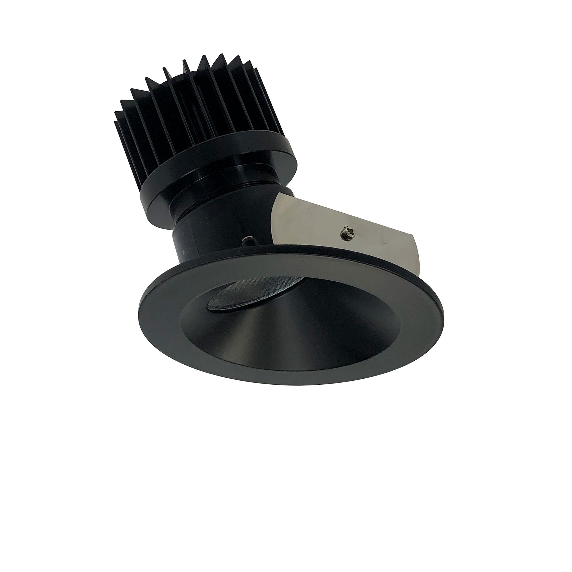 Nora NIO-4RWCDXBB/HL 4 inch Iolite LED Round Wall Wash, 1500lm/2000lm (varies by housing), Comfort Dim, Black Reflector / Black Flange