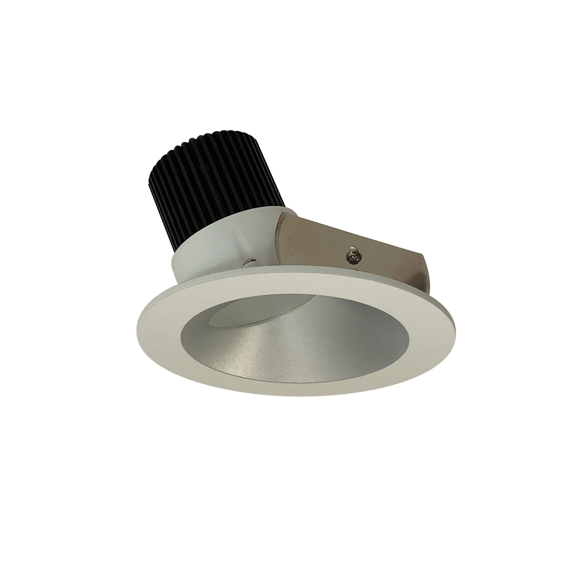 Nora NIO-4RWCDXHW 4 inch Iolite LED Round Wall Wash, 800lm / 14W, Comfort Dim, Haze Reflector / White Flange