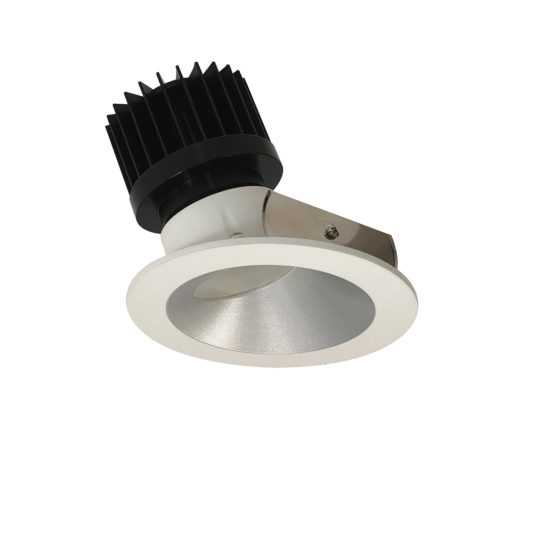 Nora NIO-4RW40XHZMPW/HL 4 inch Iolite LED Round Wall Wash, 1500lm/2000lm (varies by housing), 4000K, Haze Reflector / Matte Powder White Flange