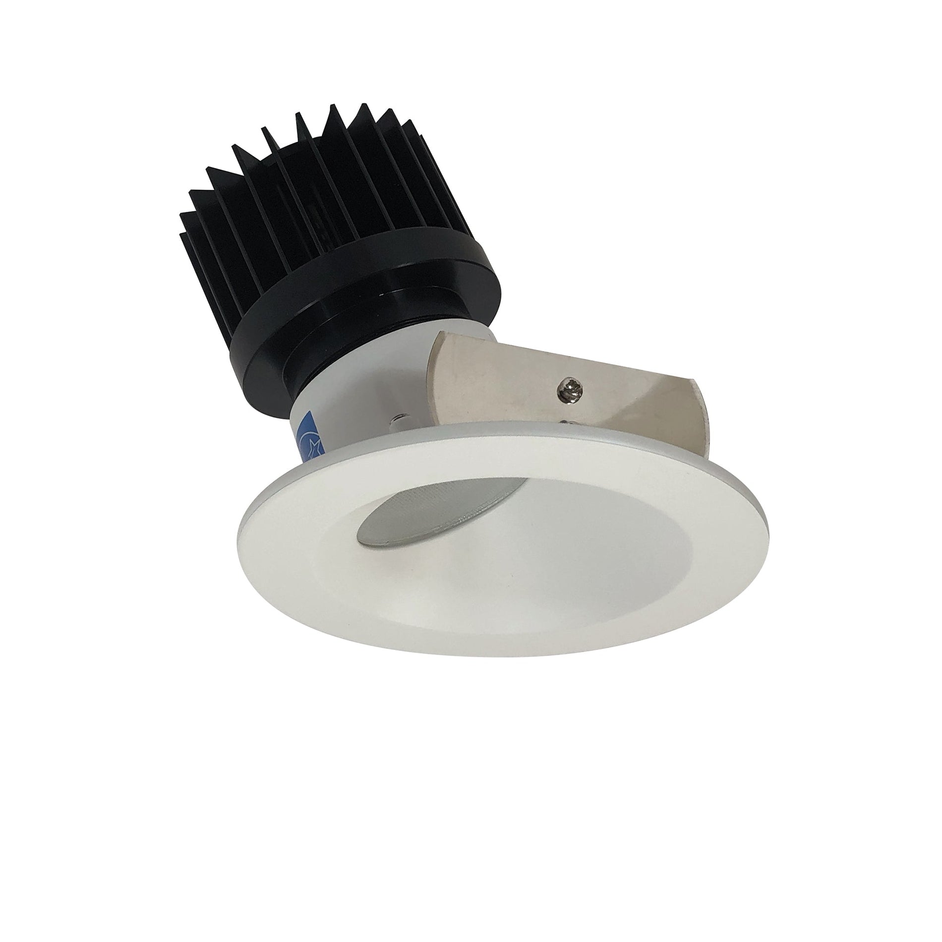 Nora NIO-4RW27XMPW/HL 4 inch Iolite LED Round Wall Wash, 1500lm/2000lm (varies by housing), 2700K, Matte Powder White Reflector / Matte Powder White Flange