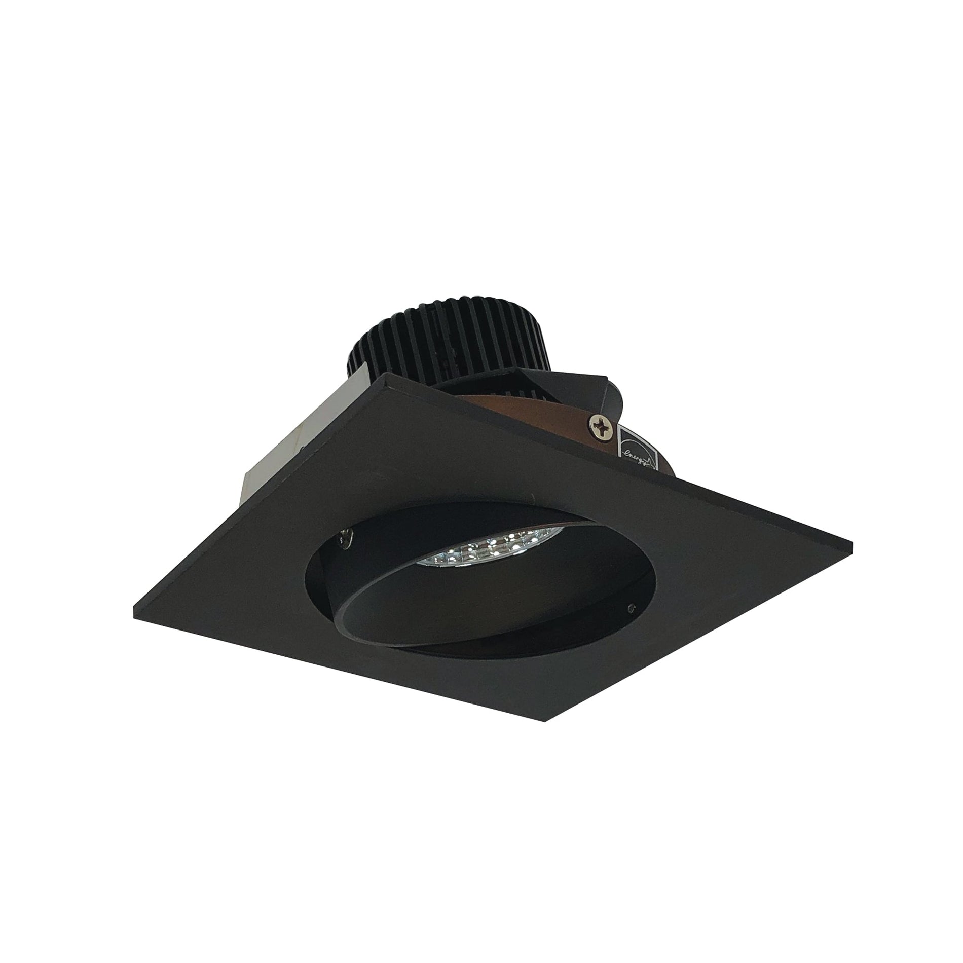 Nora NIO-4SCCDXBZ/HL 4 inch Iolite LED Square Adjustable Cone Reflector, 1500lm/2000lm/2500lm (varies by housing), Comfort Dim, Bronze Reflector / Bronze Flange