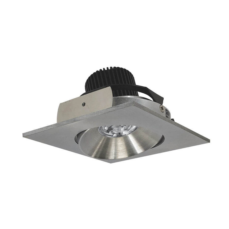 Nora NIO-4SC40QNN 4 inch Iolite LED Square Adjustable Cone Reflector, 10-Degree Optic, 800lm / 12W, 4000K, Natural Metal Reflector / Natural Metal Flange