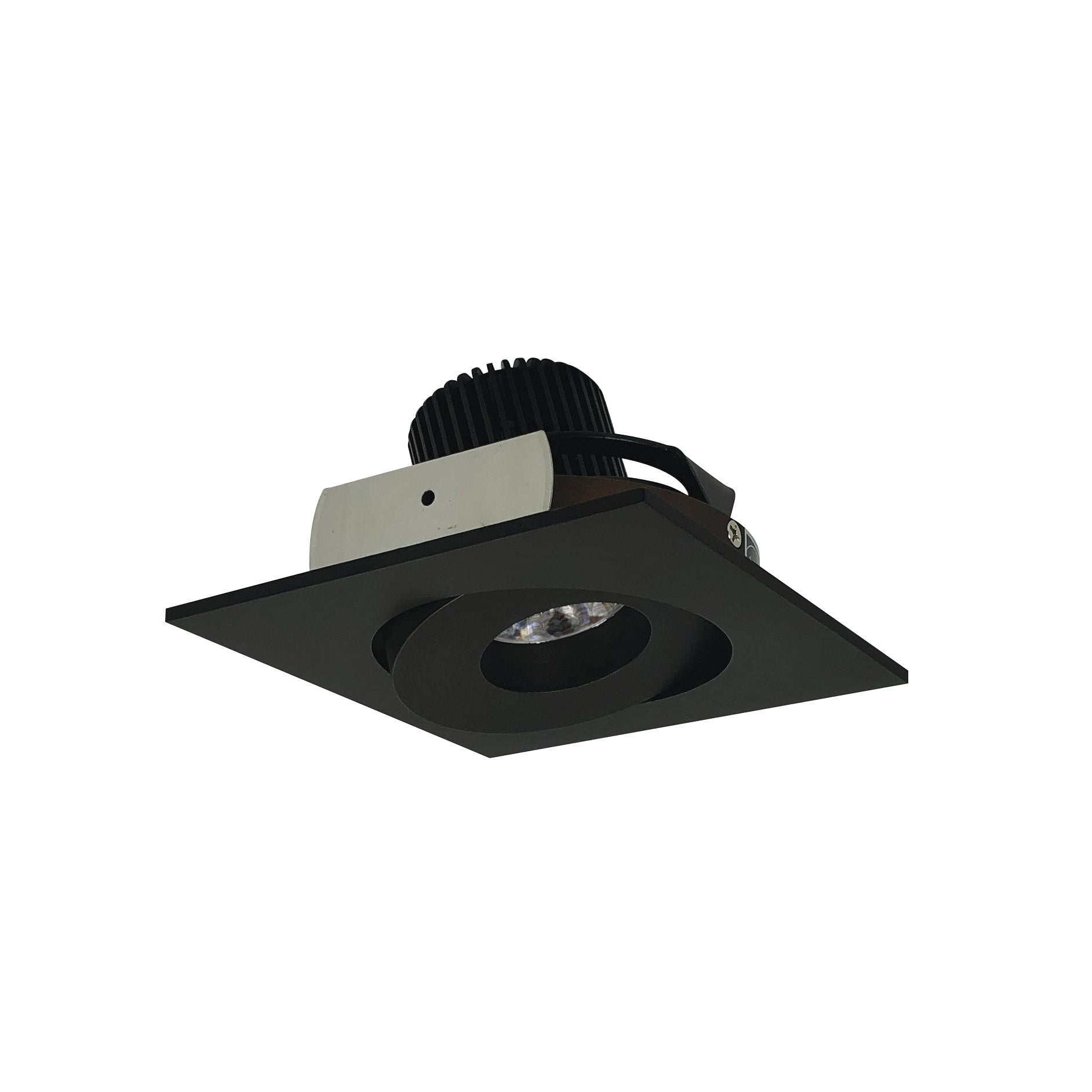 Nora NIO-4SG27QBZ 4 inch Iolite LED Square Adjustable Gimbal, 10-Degree Optic, 800lm / 12W, 2700K, Bronze Finish