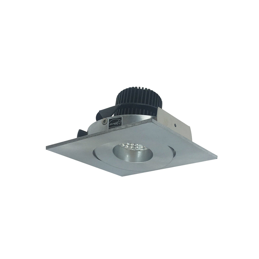 Nora NIO-4SG50XNN 4 inch Iolite LED Square Adjustable Gimbal, 800lm / 14W, 5000K, Natural Metal Finish
