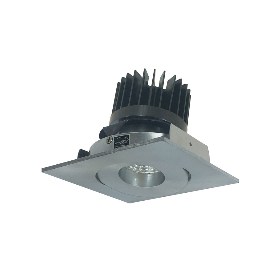 Nora NIO-4SGCDXNN/HL 4 inch Iolite LED Square Adjustable Gimbal, 1500lm/2000lm/2500lm (varies by housing), Comfort Dim, Natural Metal Finish