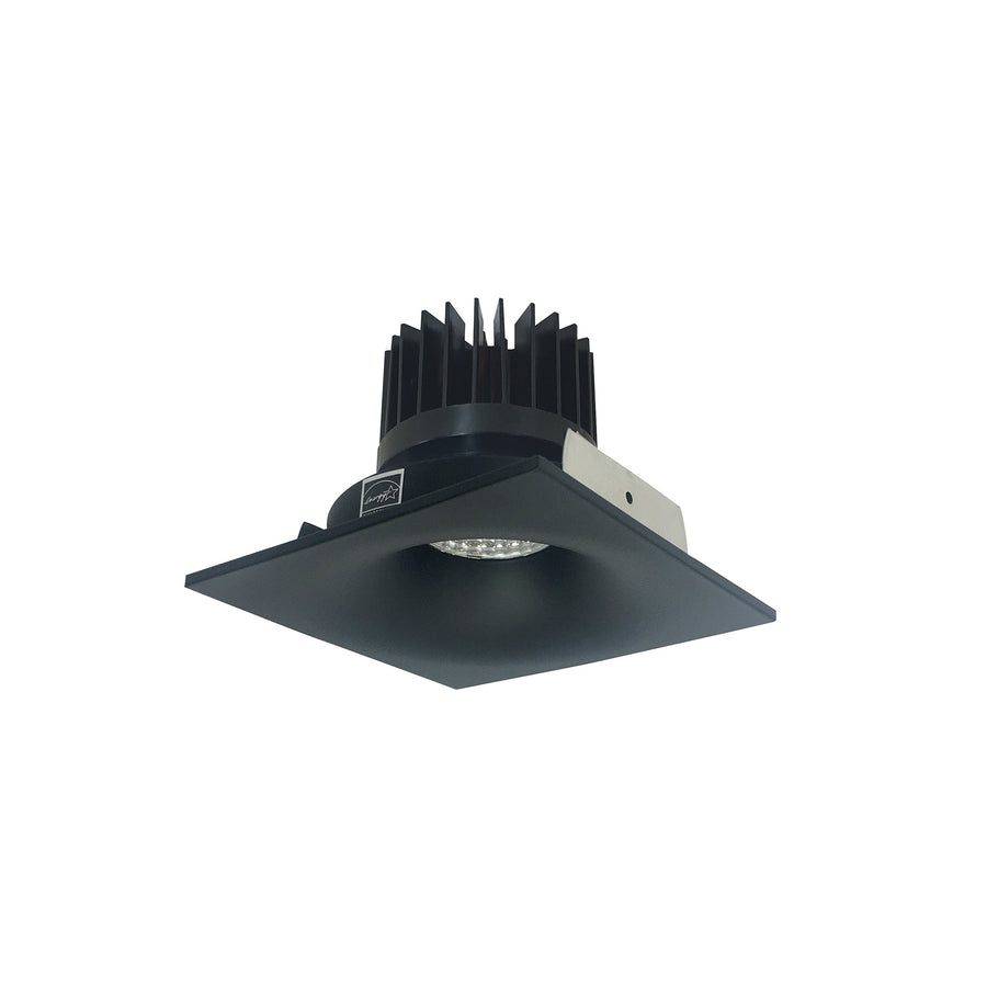 Nora NIO-4SNB27XBB/HL 4 inch Iolite LED Square Bullnose, 1500lm/2000lm/2500lm (varies by housing), 2700K, Black Finish