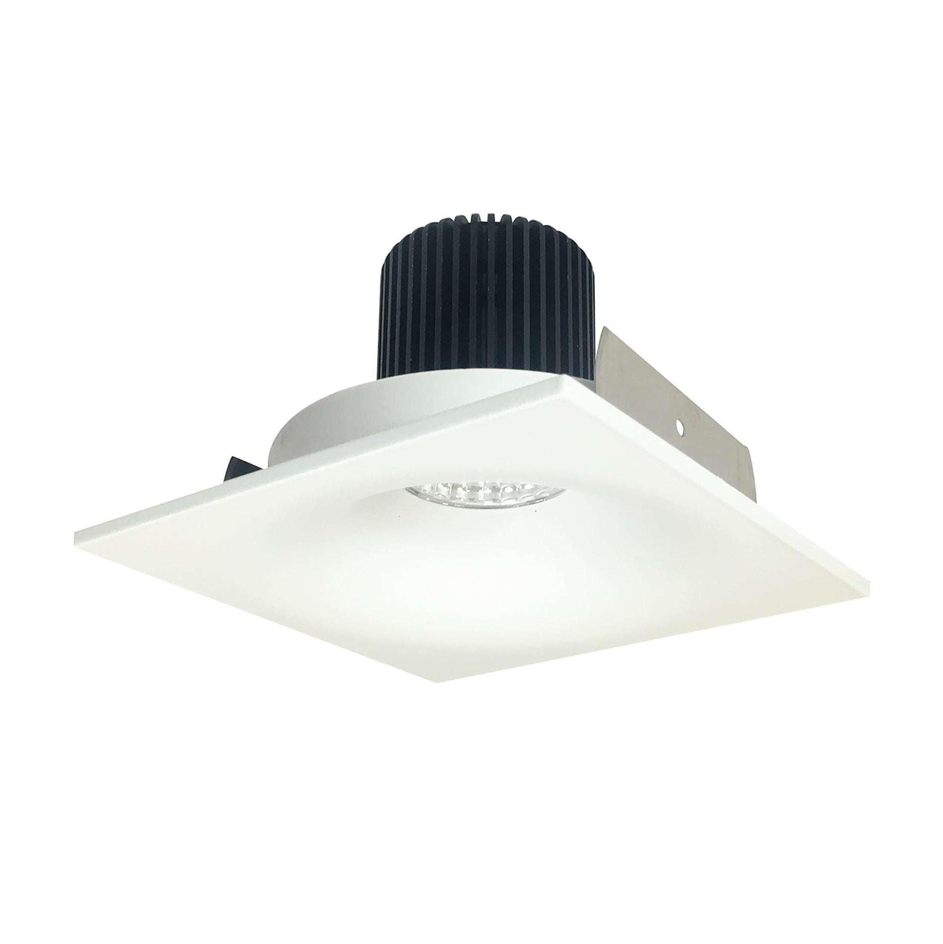 Nora NIO-4SNB30XMPW/10 4 inch Iolite LED Square Bullnose, 1000lm / 14W, 3000K, Matte Powder White Finish