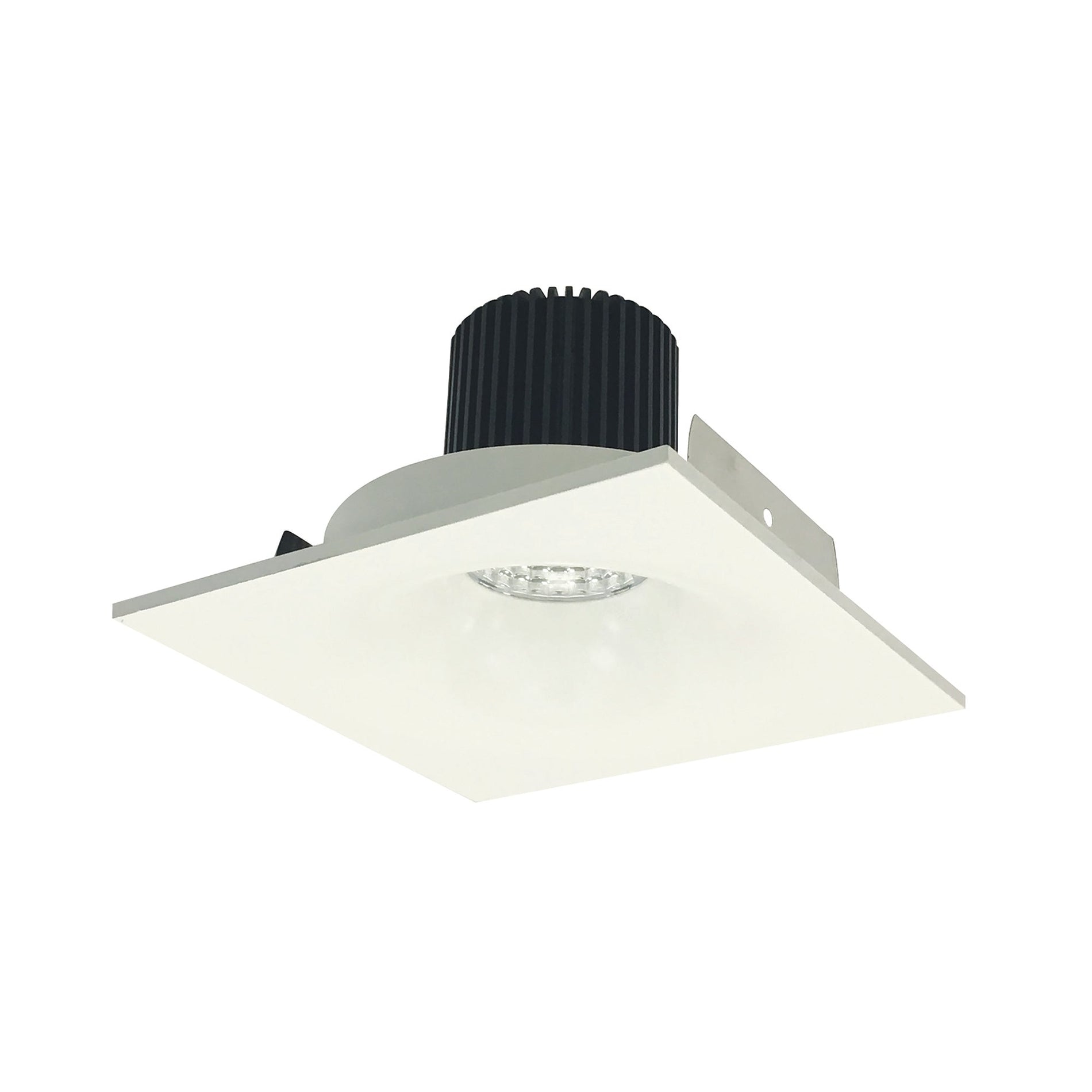 Nora NIO-4SNB30XWW/10 4 inch Iolite LED Square Bullnose, 1000lm / 14W, 3000K, White Finish