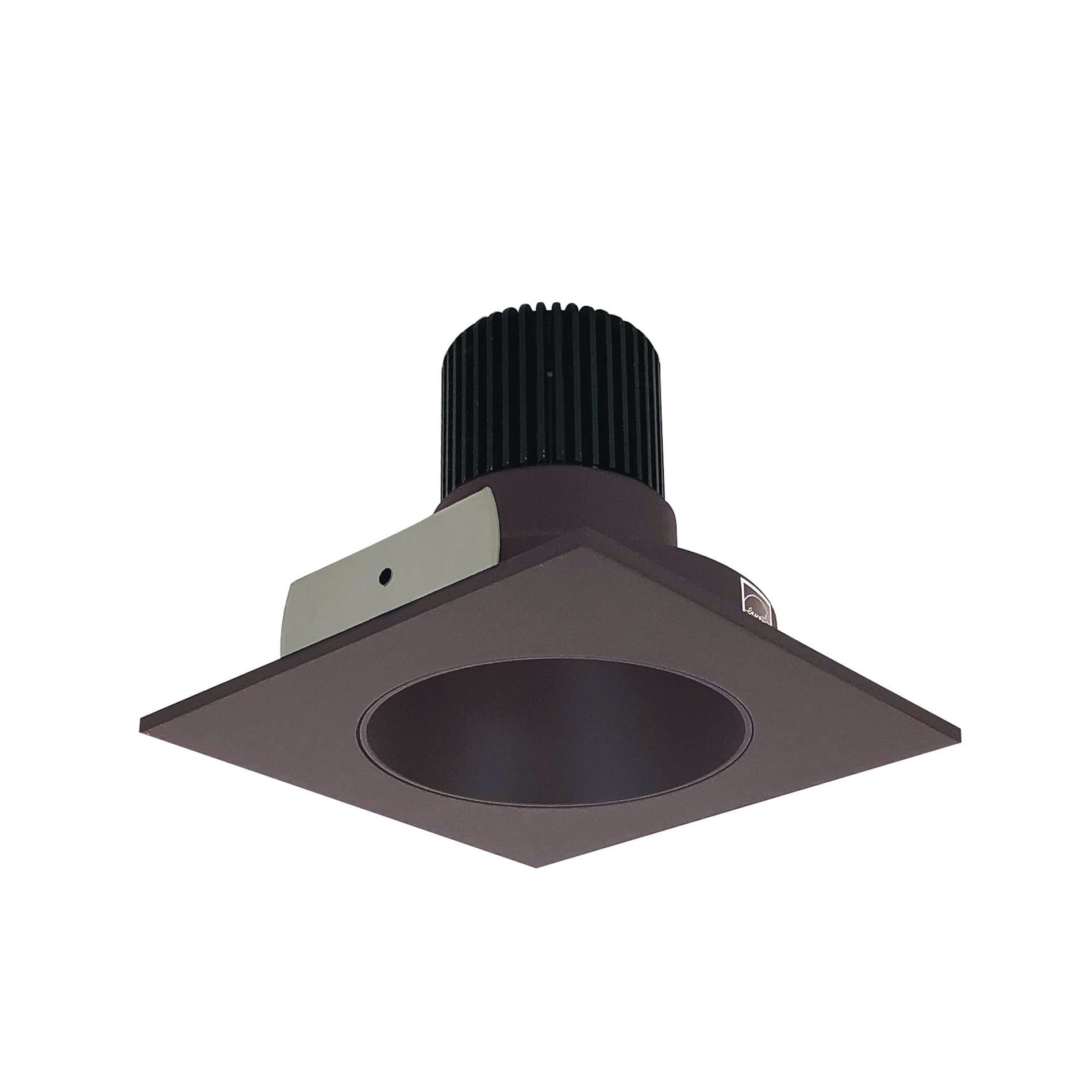 Nora NIO-4SNDC35XBZ/10 4 inch Iolite LED Square Reflector with Round Aperture, 1000lm / 14W, 3500K, Bronze Reflector / Bronze Flange