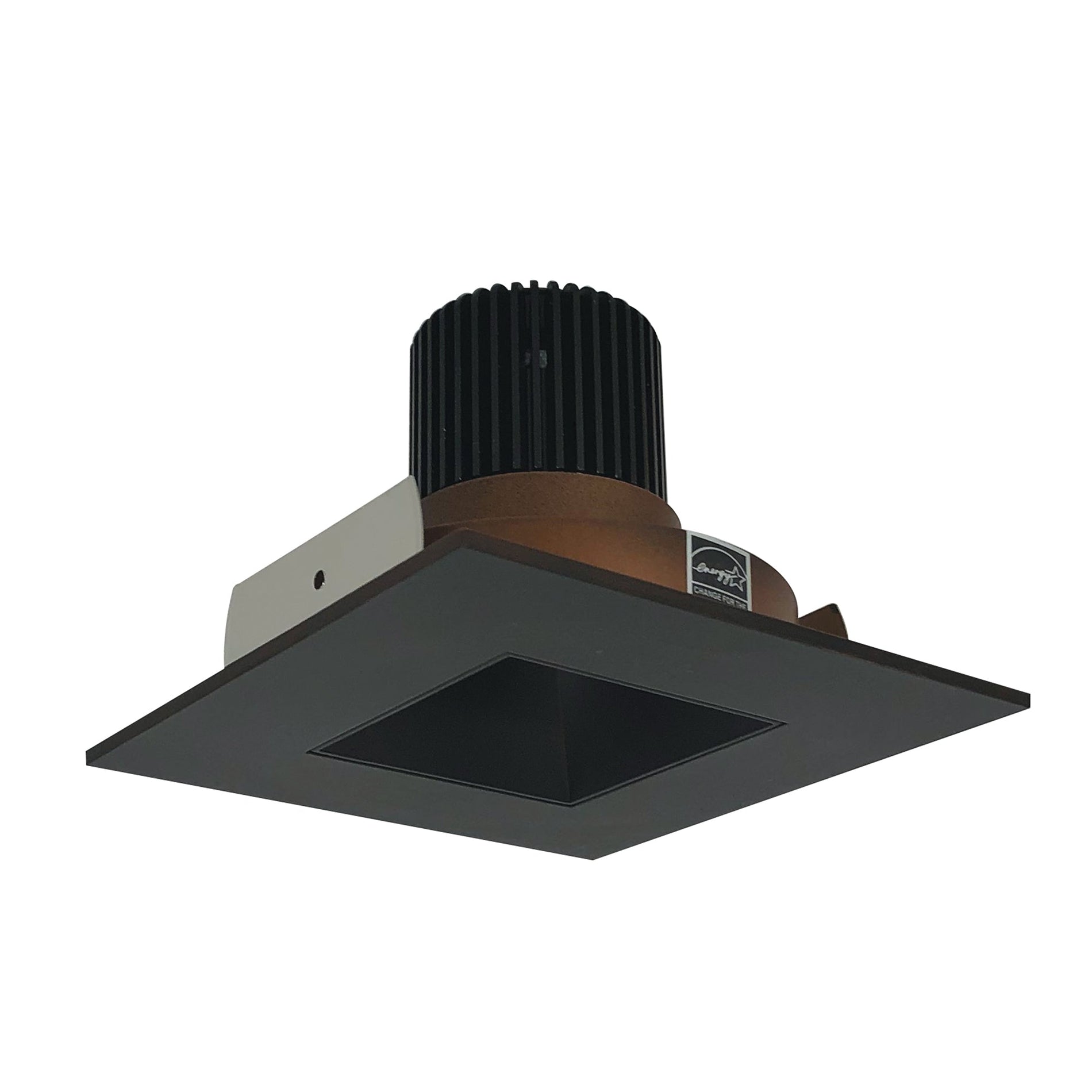 Nora NIO-4SNDSQ50XBZ 4 inch Iolite LED Square Reflector with Square Aperture, 800lm / 14W, 5000K, Bronze Reflector / Bronze Flange