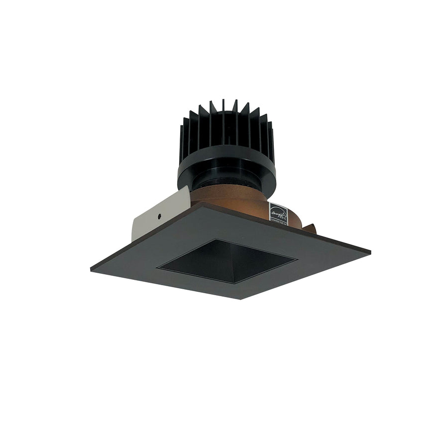 Nora NIO-4SNDSQCDXBZ/HL 4 inch Iolite LED Square Reflector with Square Aperture, 1500lm/2000lm/2500lm (varies by housing), Comfort Dim, Bronze Reflector / Bronze Flange