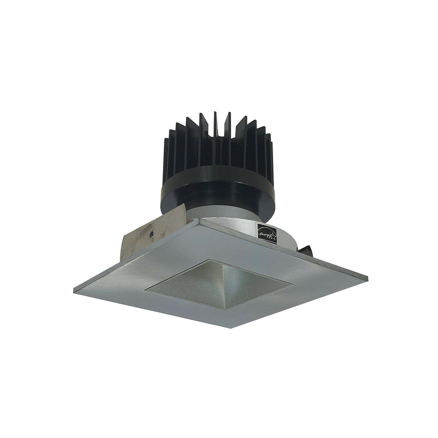 Nora NIO-4SNDSQ50XHN/HL 4 inch Iolite LED Square Reflector with Square Aperture, 1500lm/2000lm/2500lm (varies by housing), 5000K, Haze Reflector / Natural Metal Flange