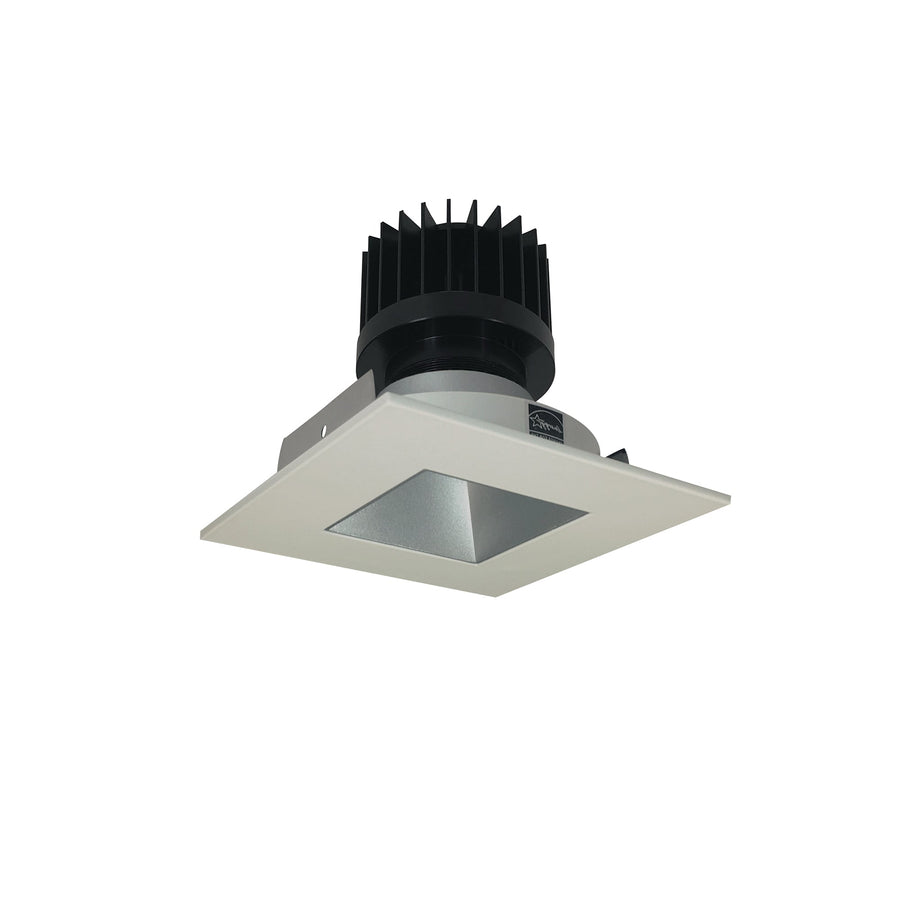 Nora NIO-4SNDSQ50XHW/HL 4 inch Iolite LED Square Reflector with Square Aperture, 1500lm/2000lm/2500lm (varies by housing), 5000K, Haze Reflector / White Flange