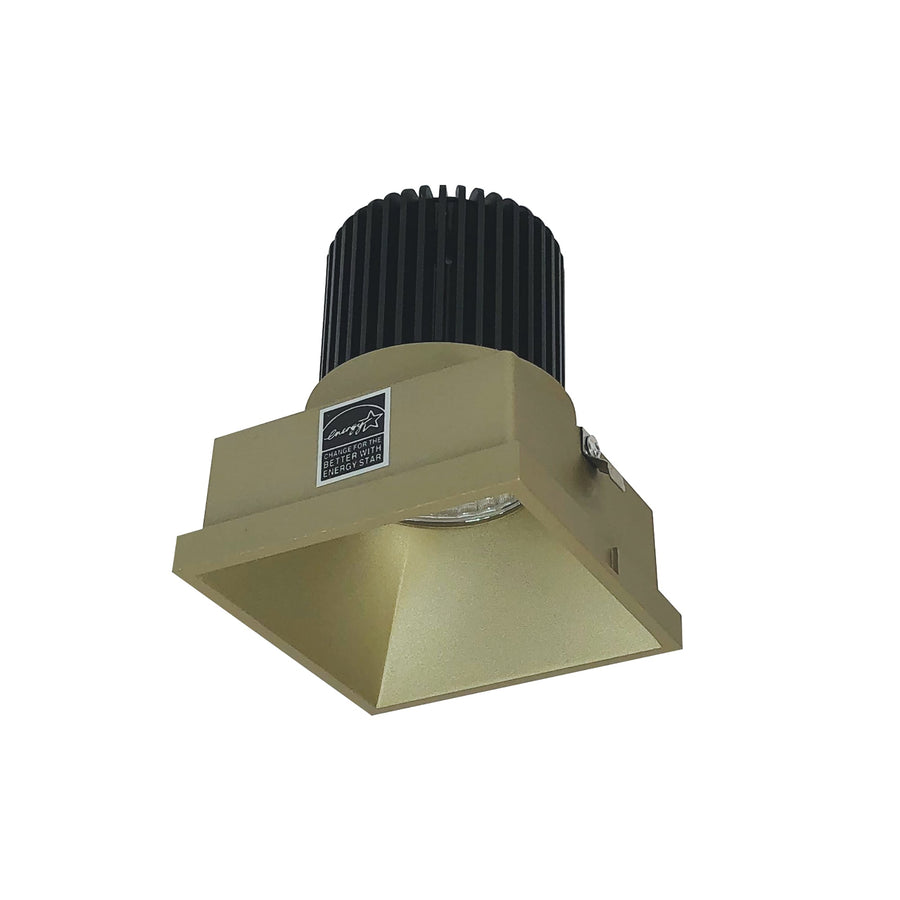 Nora NIO-4STLNDCCDXCH 4 inch Iolite LED Square Trimless Downlight, 800lm / 14W, Comfort Dim, Champagne Haze Finish