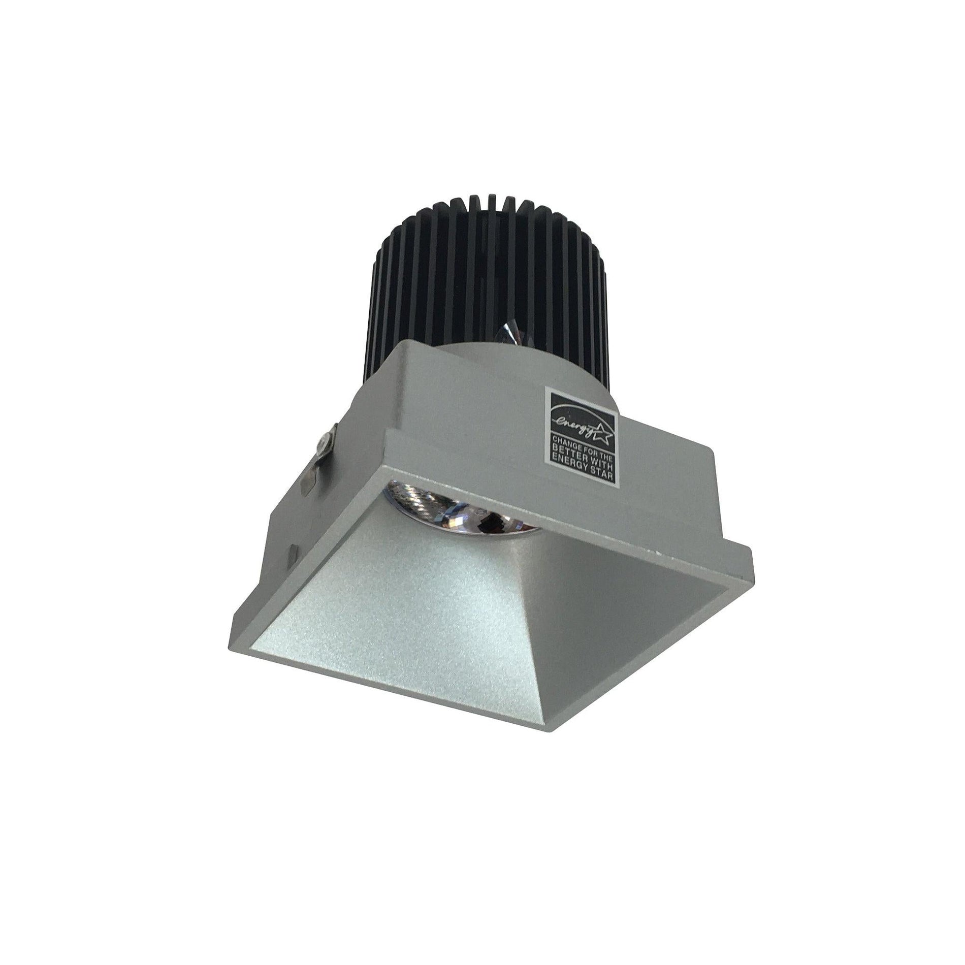 Nora NIO-4STLNDC40QHZ 4 inch Iolite LED Square Trimless Downlight, 10-Degree Optic, 850lm / 12W, 4000K, Haze Finish