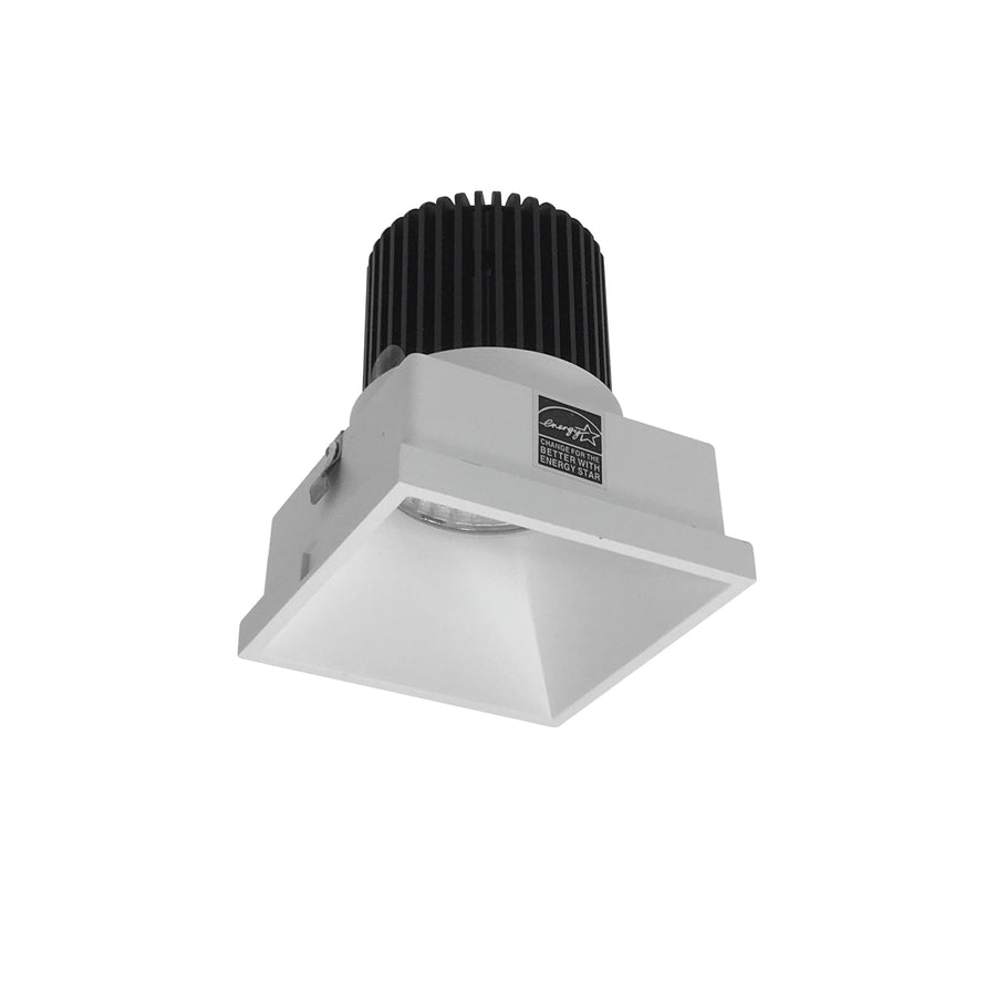 Nora NIO-4STLNDCCDXMPW 4 inch Iolite LED Square Trimless Downlight, 800lm / 14W, Comfort Dim, Matte Powder White Finish
