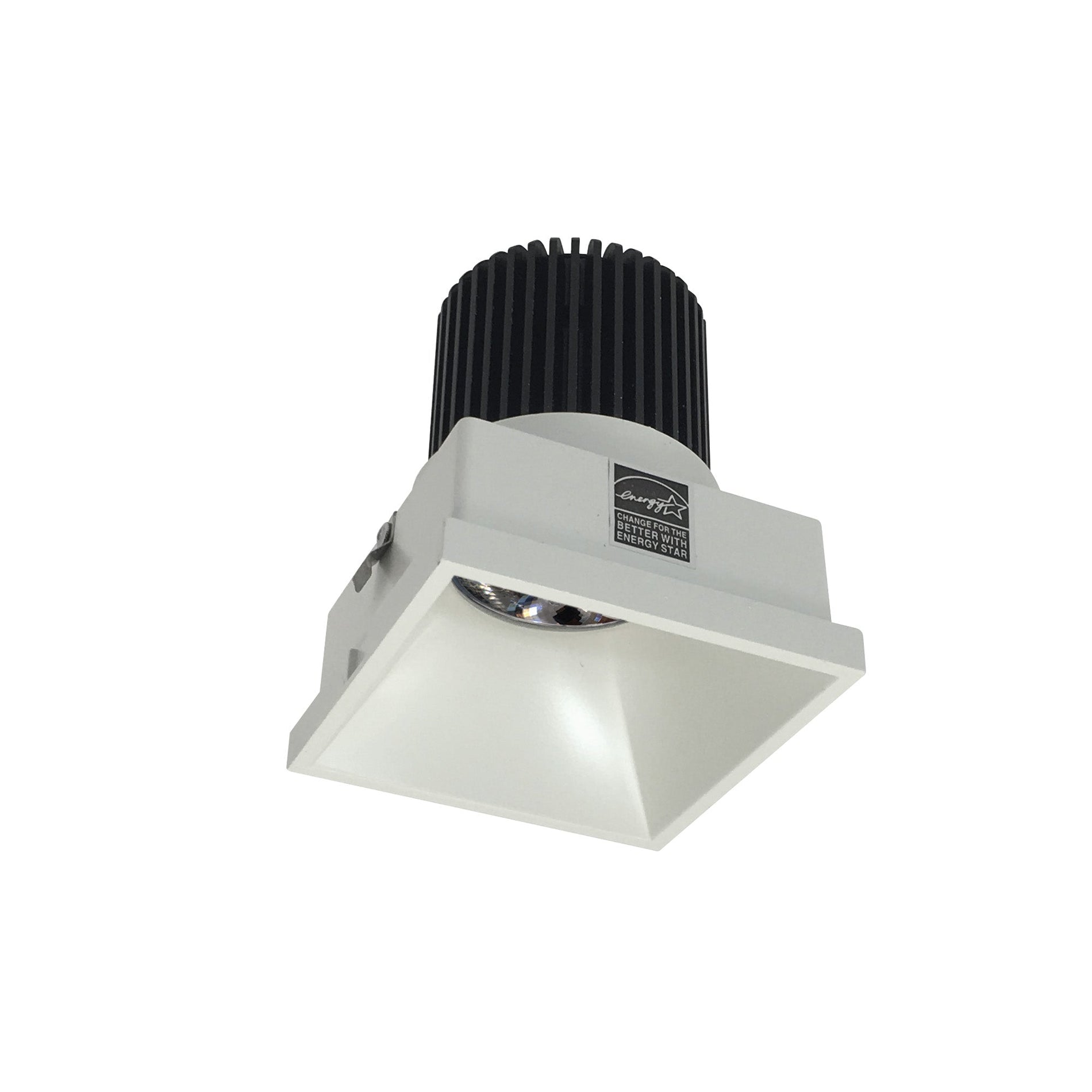 Nora NIO-4STLNDC40QWW 4 inch Iolite LED Square Trimless Downlight, 10-Degree Optic, 850lm / 12W, 4000K, White Finish