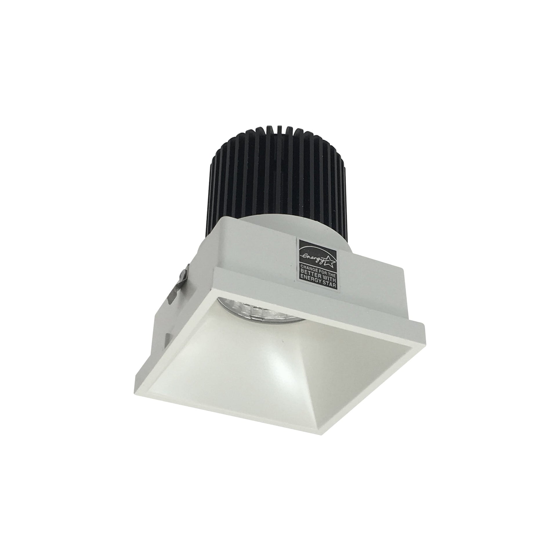 Nora NIO-4STLNDC30XWW/10 4 inch Iolite LED Square Trimless Downlight, 1000lm / 14W, 3000K, White Finish