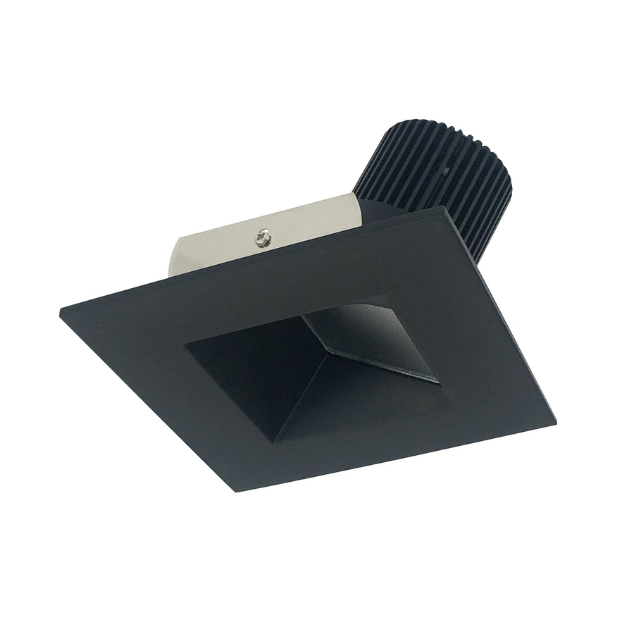 Nora NIO-4SW50XBB 4 inch Iolite LED Square Wall Wash, 800lm / 14W, 5000K, Black Reflector / Black Flange