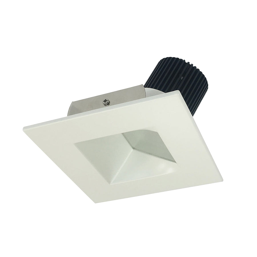 Nora NIO-4SW50XWW/10 4 inch Iolite LED Square Wall Wash, 1000lm / 14W, 5000K, White Reflector / White Flange
