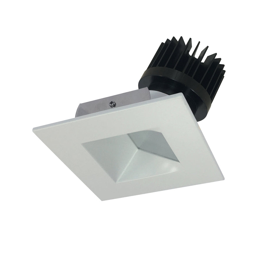 Nora NIO-4SW40XWW/HL 4 inch Iolite LED Square Wall Wash, 1500lm/2000lm (varies by housing), 4000K, White Reflector / White Flange