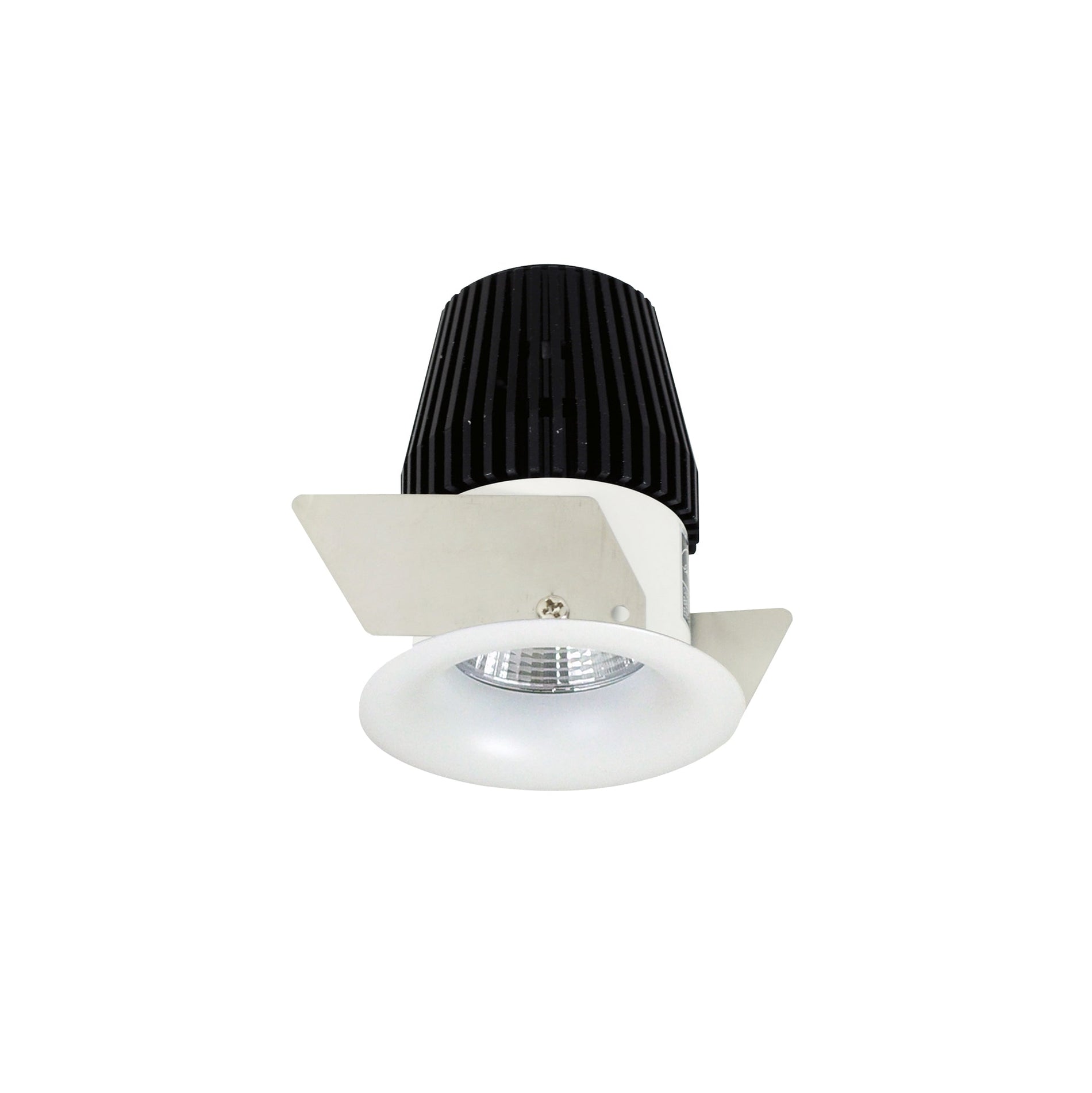 Nora NIO-1RNBCDXMPW 1 inch Iolite LED NTF Round Bullnose, 600lm, Comfort Dim, Matte Powder White finish