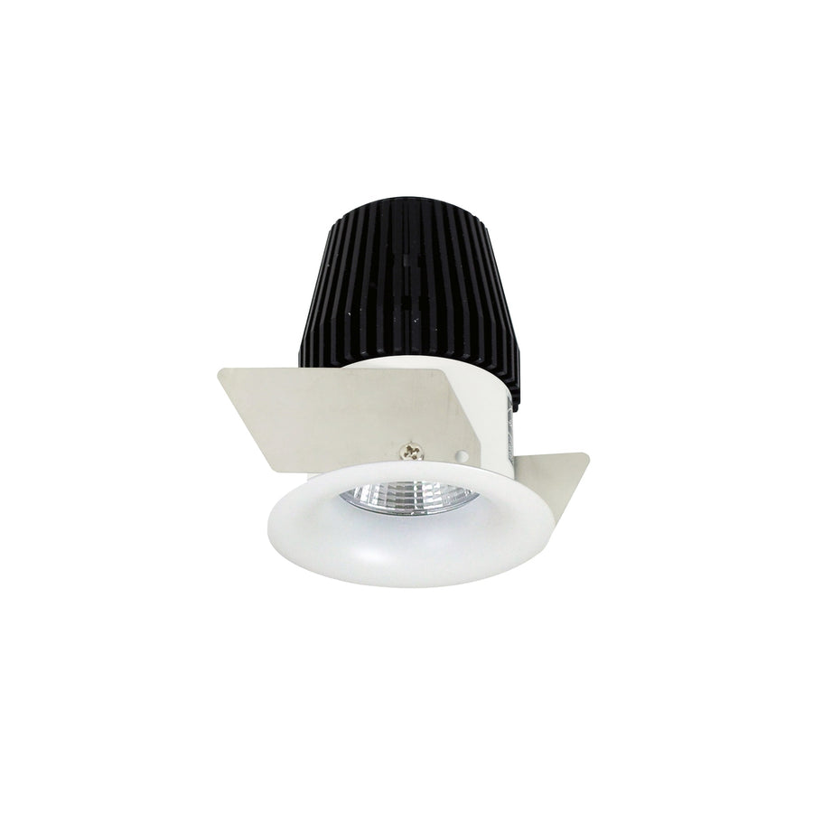 Nora NIO-1RNB27XMPW 1 inch Iolite LED NTF Round Bullnose, 600lm, 2700K, Matte Powder White finish