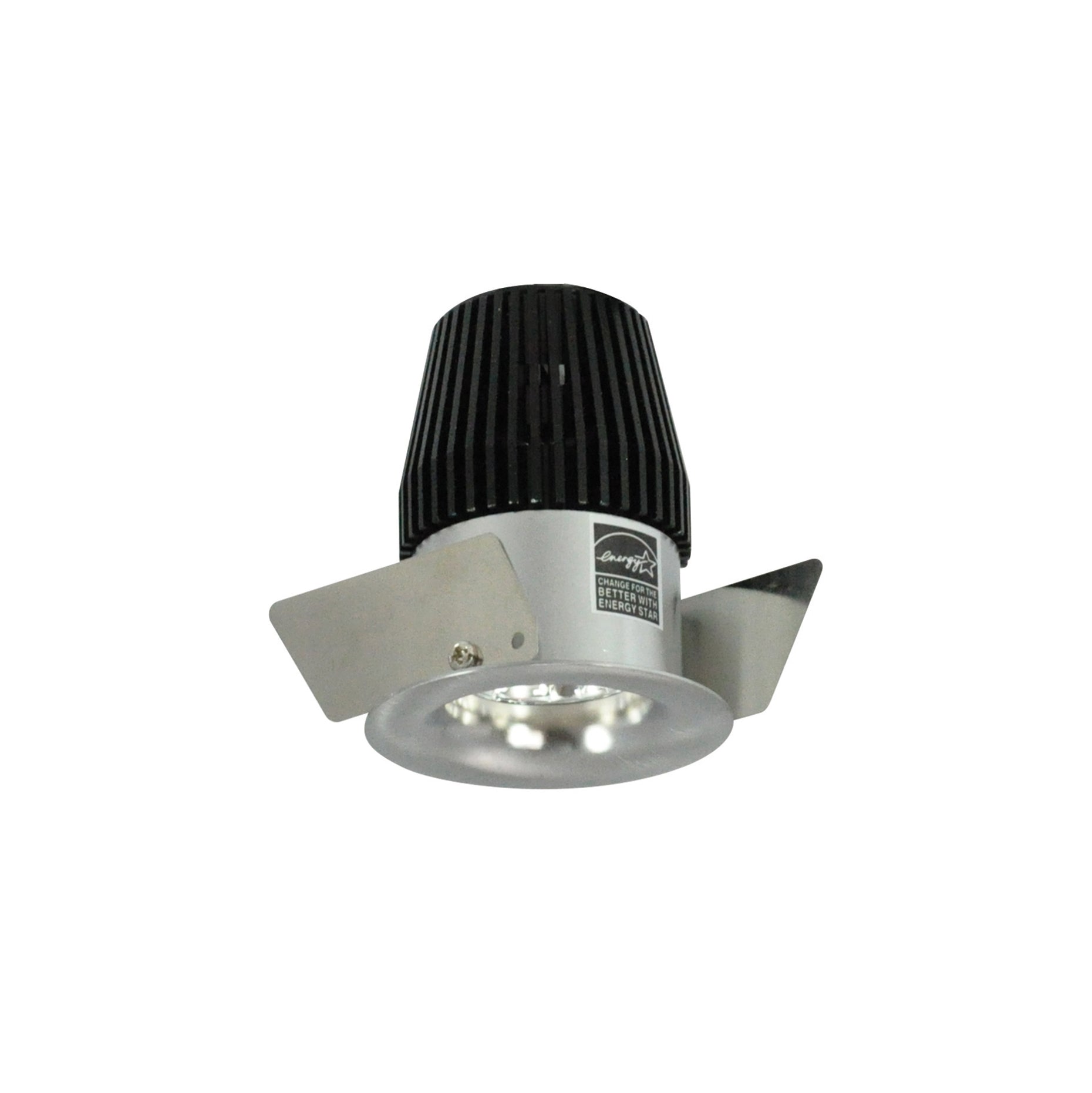 Nora NIO-1RNBCDXNN 1 inch Iolite LED NTF Round Bullnose, 600lm, Comfort Dim, Natural Metal finish