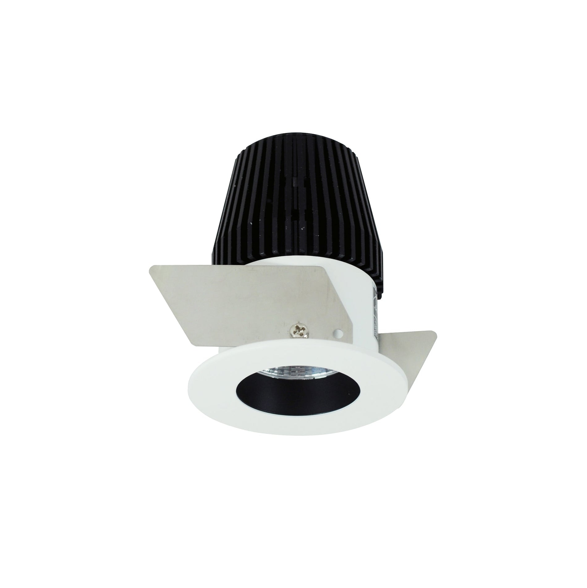 Nora NIO-1RNG40XBW 1 inch Iolite LED NTF Round Reflector, 600lm, 4000K, Black Reflector / White Flange