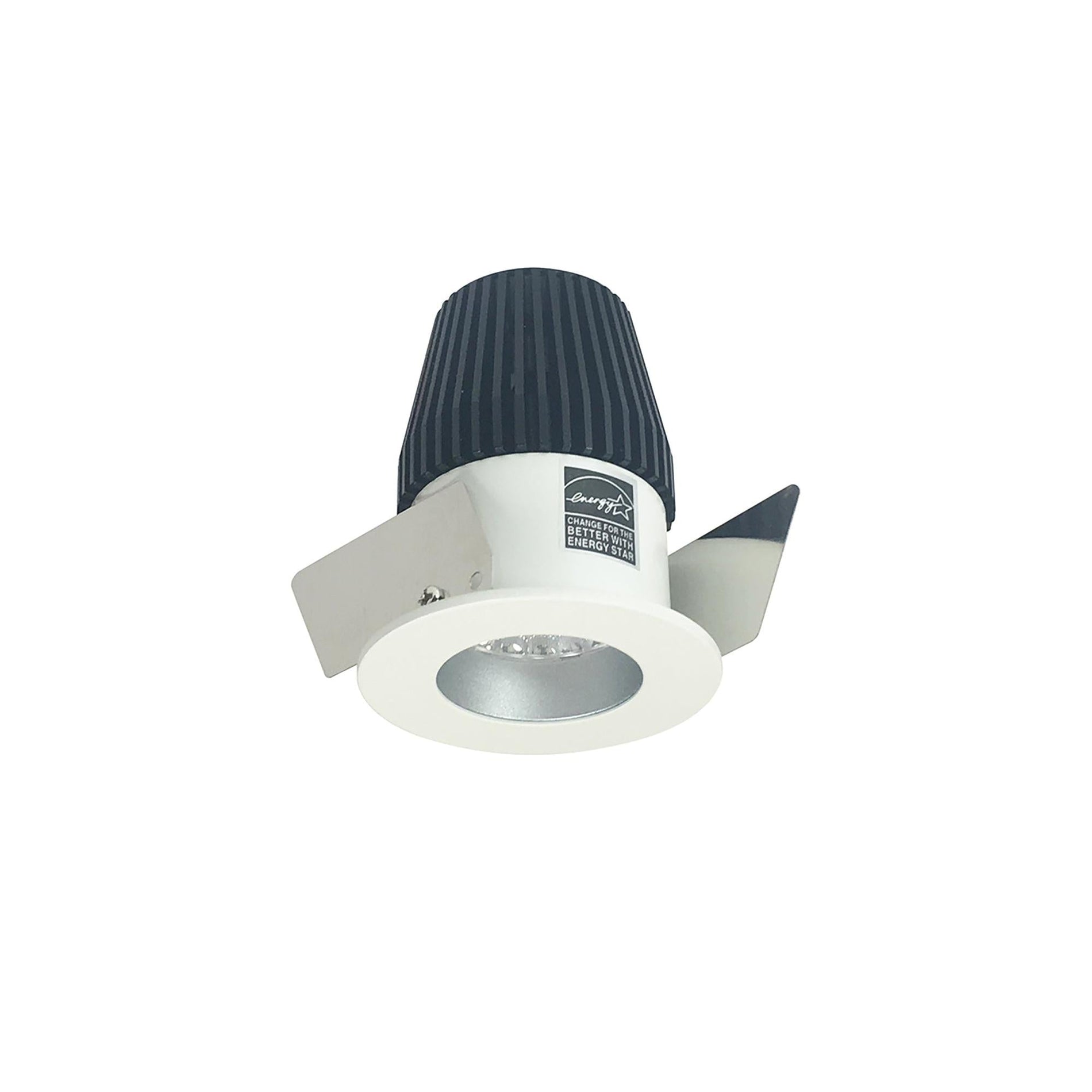 Nora NIO-1RNG35XHW 1 inch Iolite LED NTF Round Reflector, 600lm, 3500K, Haze Reflector / White Flange