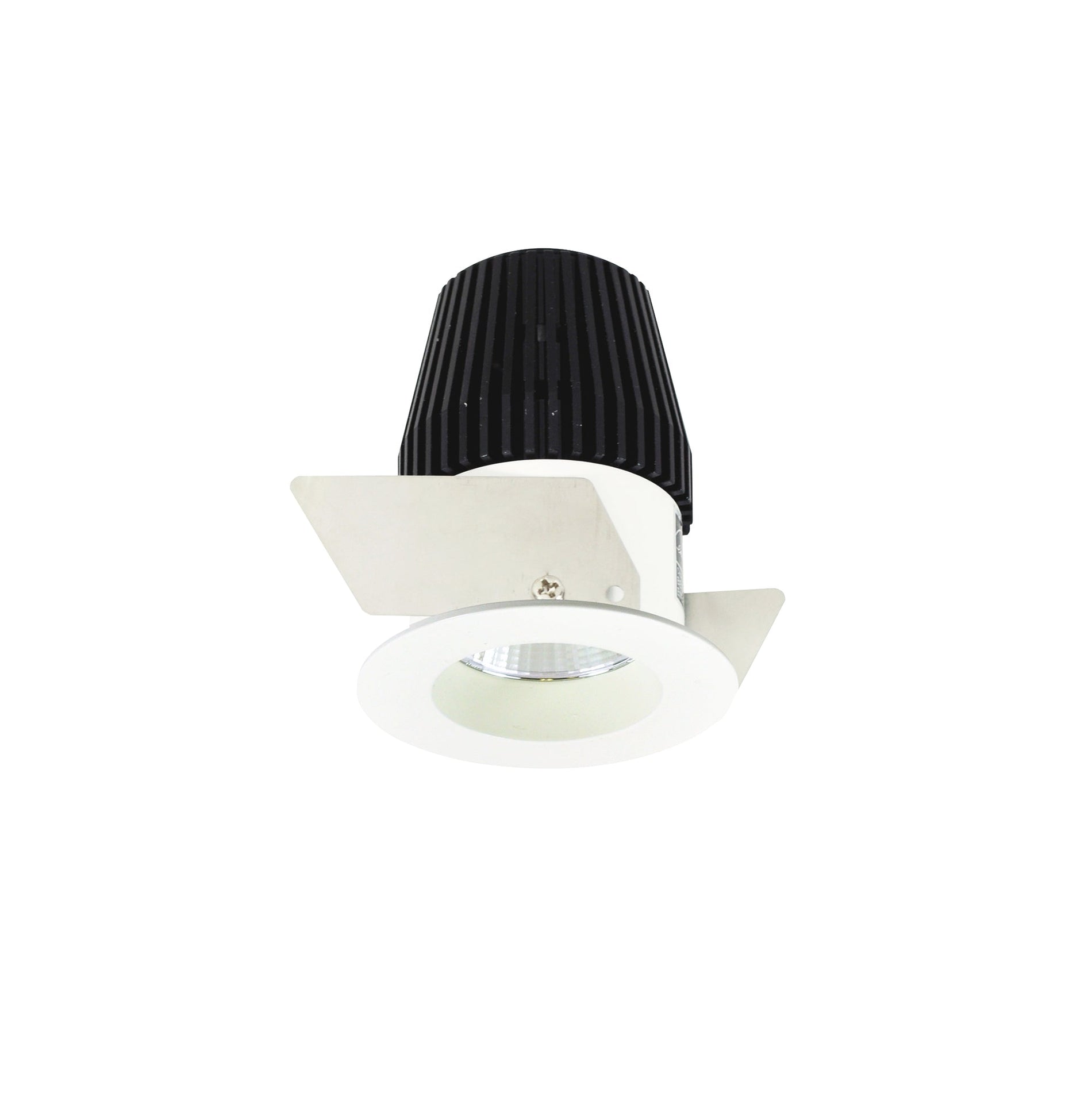 Nora NIO-1RNG30XMPW 1 inch Iolite LED NTF Round Reflector, 600lm, 3000K, Matte Powder White Reflector / Matte Powder White Flange