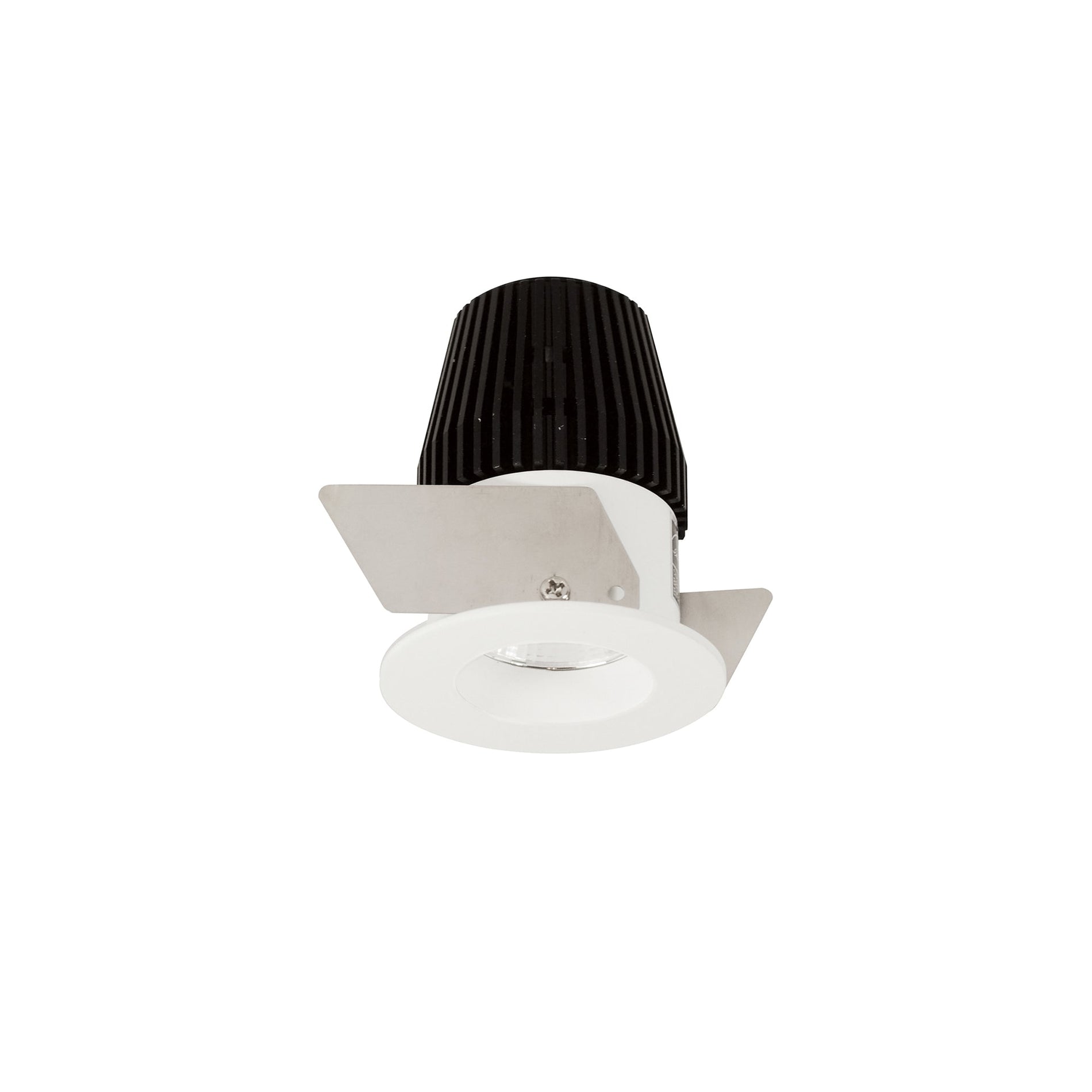 Nora NIO-1RNG30XWW 1 inch Iolite LED NTF Round Reflector, 600lm, 3000K, White Reflector / White Flange