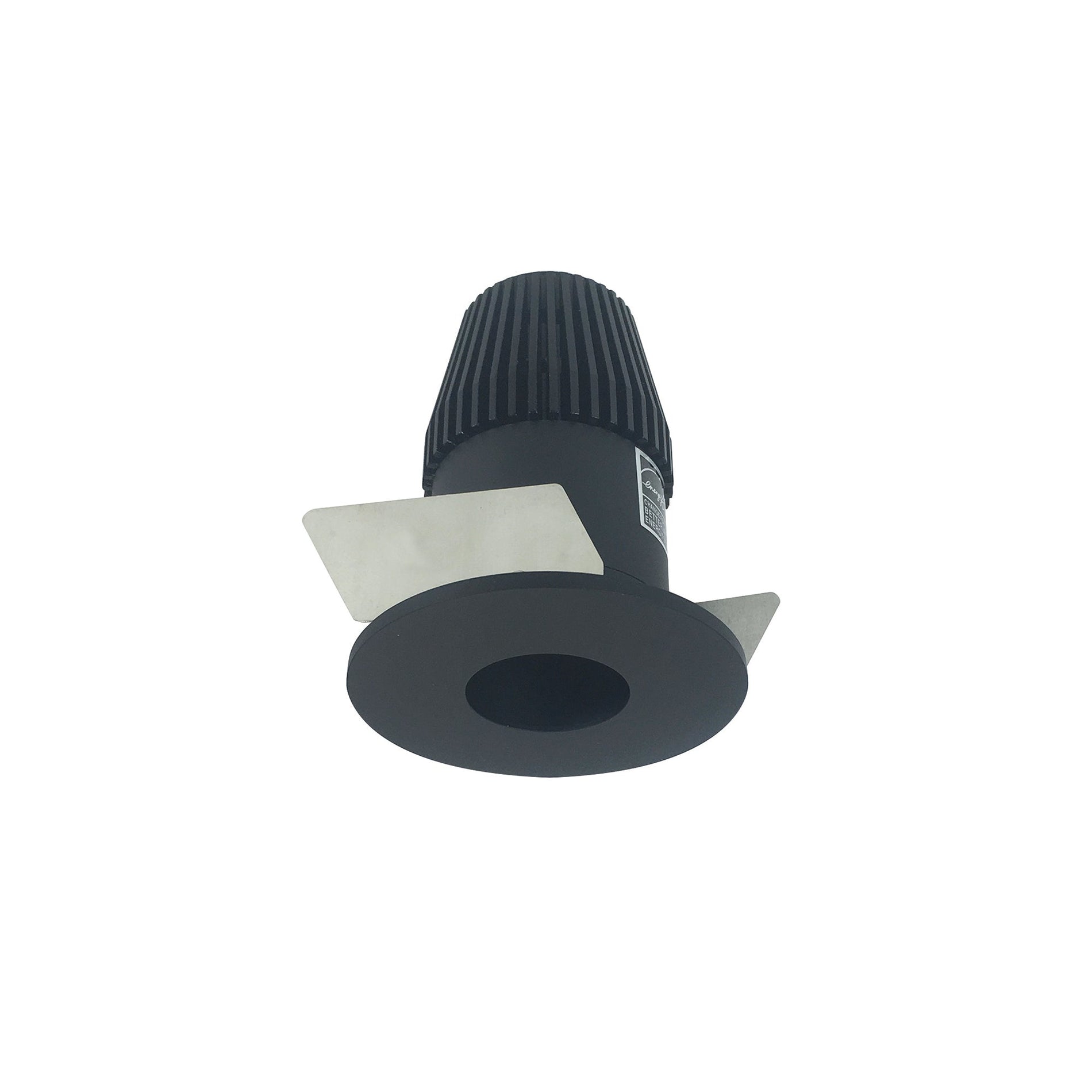 Nora NIOB-1RPH27XBB 1 inch Iolite LED BWF Round Pinhole, 600lm, 2700K, Black Pinhole / Black Flange