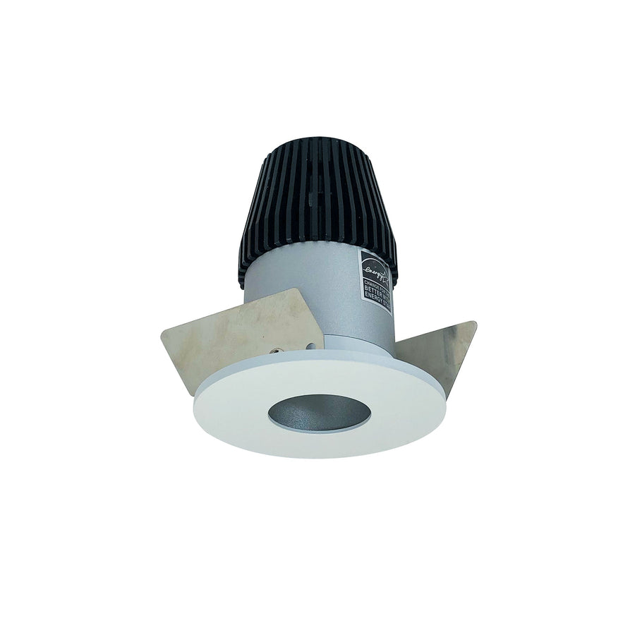 Nora NIOB-1RPH50XHZMPW 1 inch Iolite LED BWF Round Pinhole, 600lm, 5000K, Haze Pinhole / Matte Powder White Flange