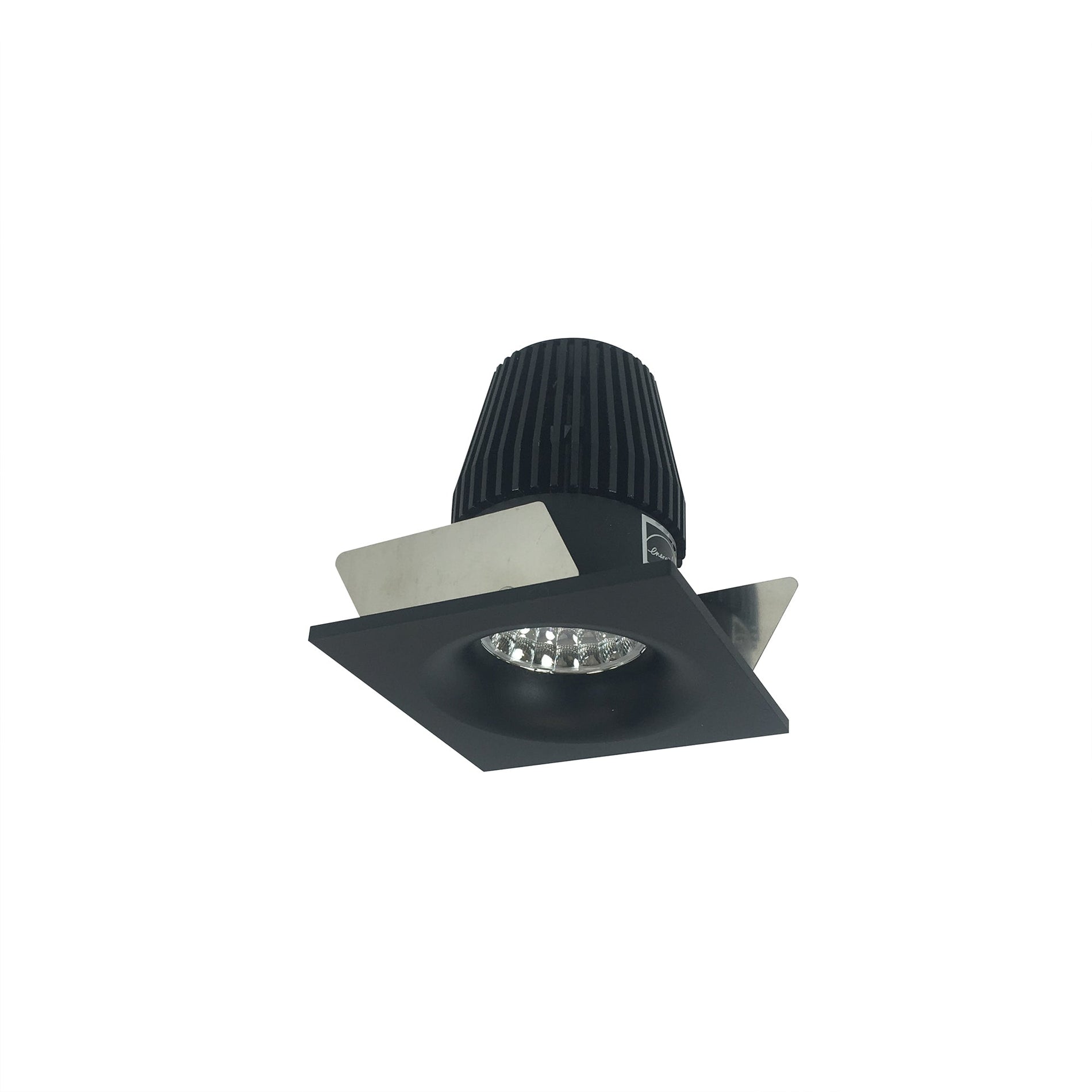 Nora NIOB-1SNB50XBB 1 inch Iolite LED BWF Square Bullnose, 600lm, 5000K, Black Reflector / Black Flange