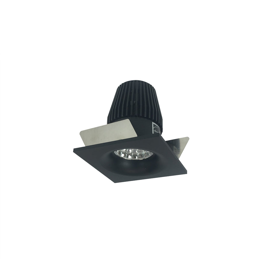 Nora NIOB-1SNB35XBB 1 inch Iolite LED BWF Square Bullnose, 600lm, 3000K, Black Reflector / Black Flange