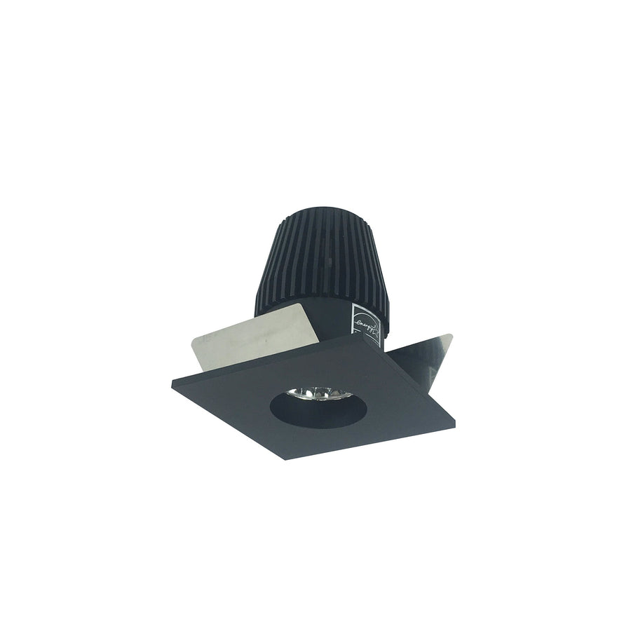 Nora NIOB-1SNG40XBB 1 inch Iolite LED BWF Square Reflector with Round Aperture, 600lm, 4000K, Black Reflector with Round Aperture / Black Flange